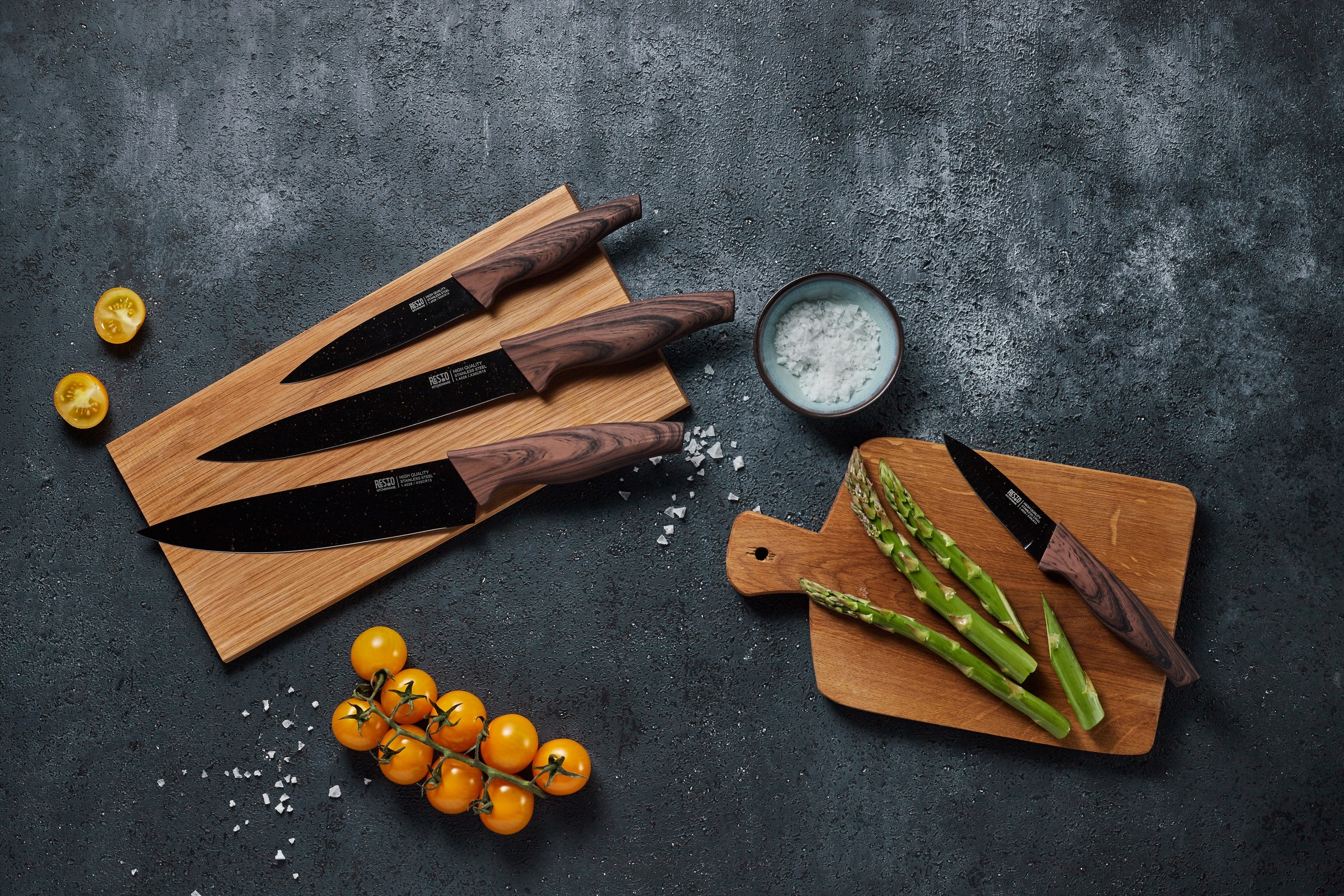 RESTO Kitchenware Messer-Set »Carina, Edelstahlmesser 4-teilig in Magnet-Ge günstig online kaufen