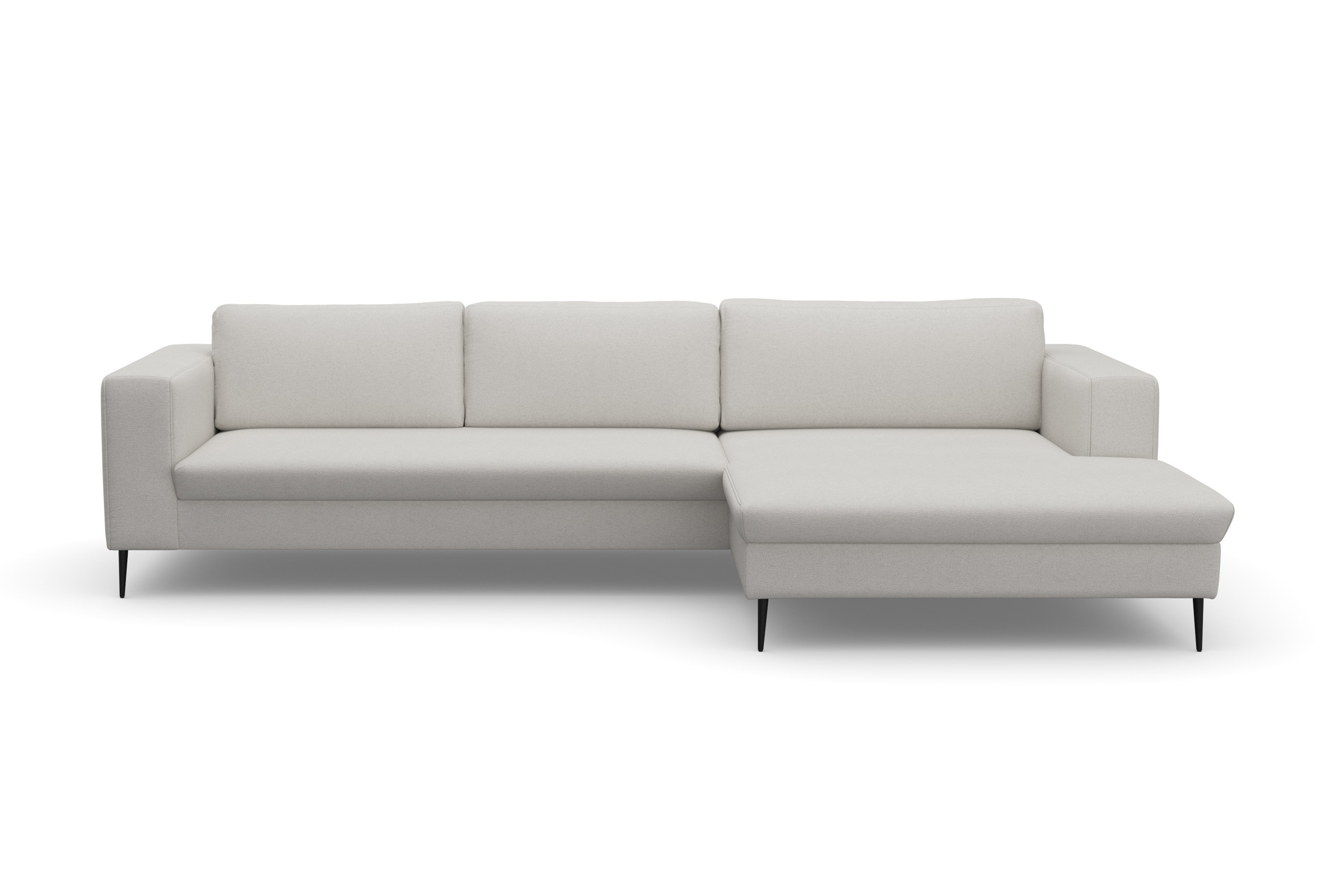 DOMO collection Ecksofa »Modica, zeitlos und elegant, L-Form«, moderne Optik mit extrabreiter Recamiere, auch in Cord