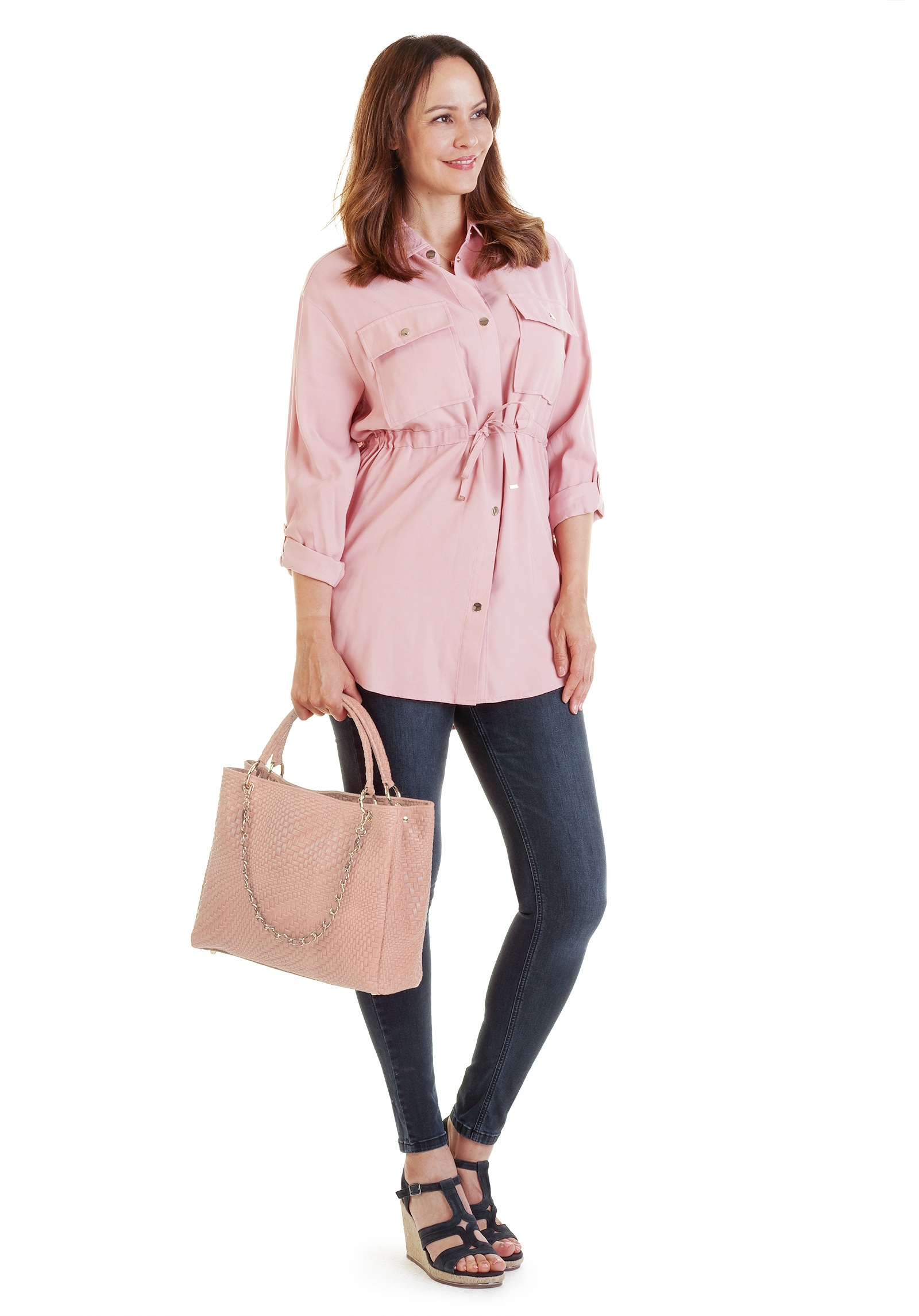 Samantha Look Shopper, echt Leder, Made in Italy