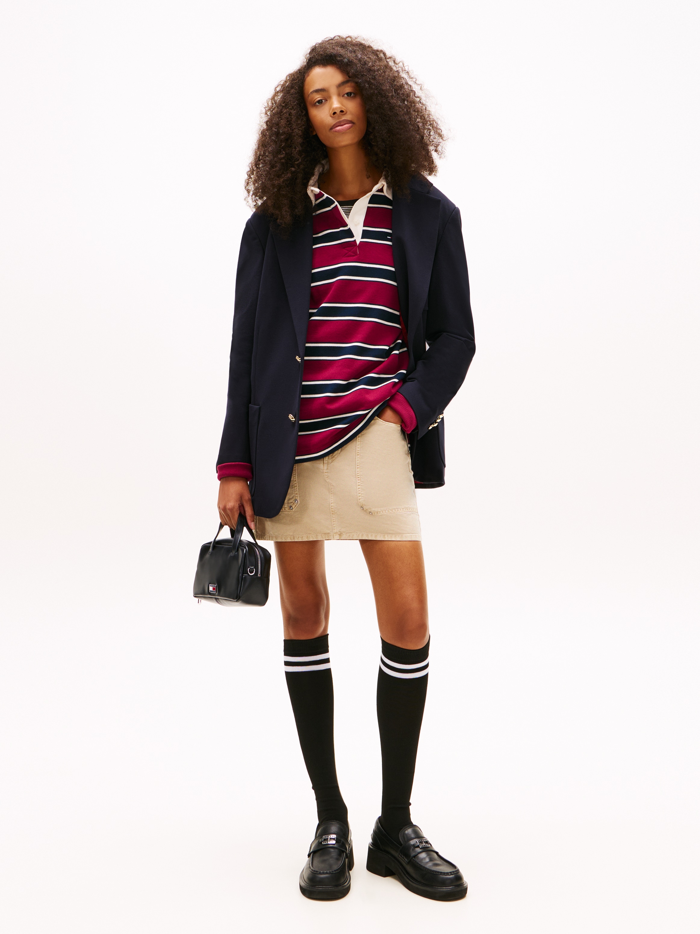 Tommy Jeans Umhängetasche »TJW CITY TRUNK CROSSOVER« , Damen Tragetasche, Schultertasche mit Herzchen-Applikation