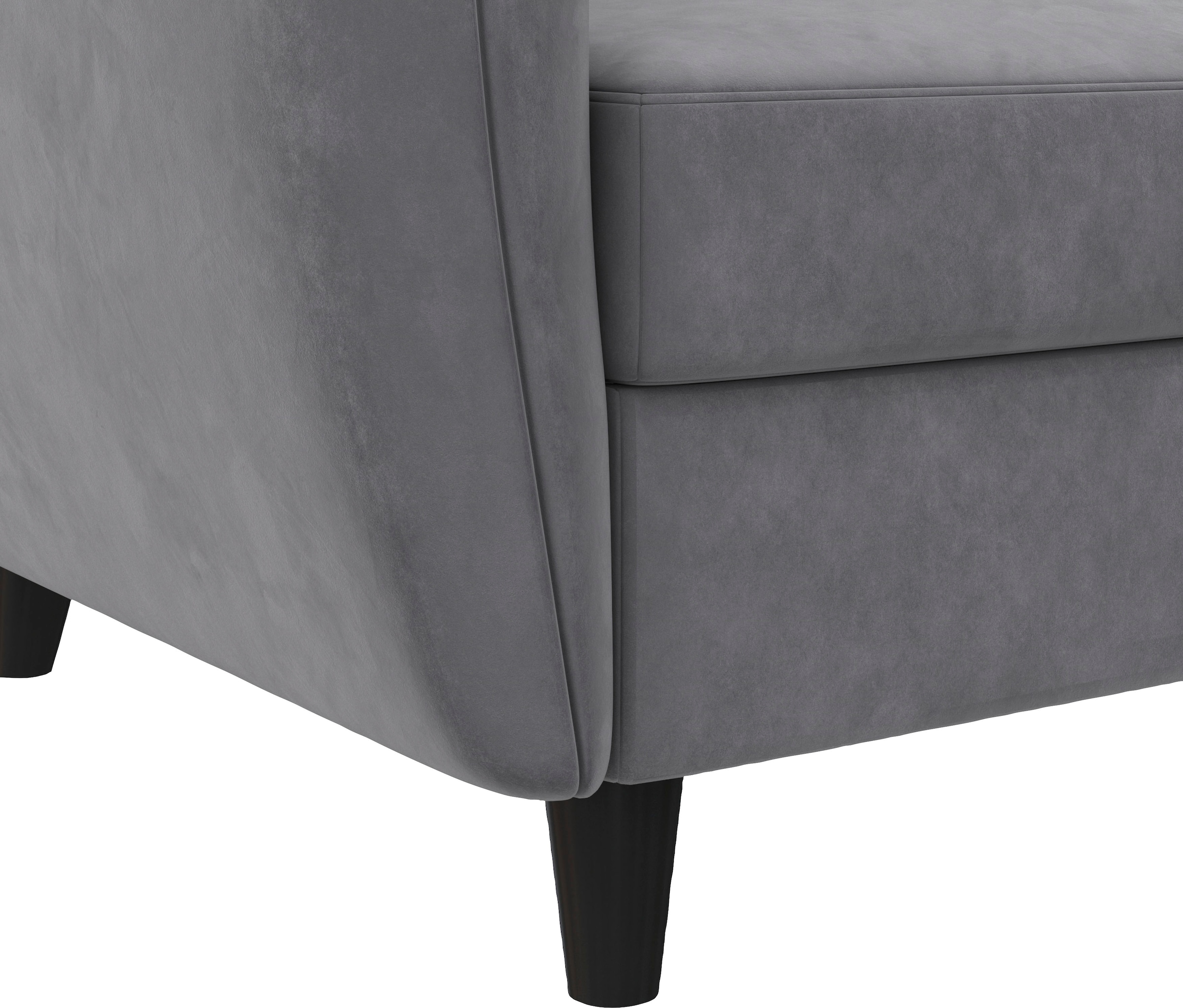 Dorel Home Ecksofa »Perry, L-Form,« Rückenlehne, verschiedene Farbvarianten, Sitzhöhe 43 cm, Breite 219 cm