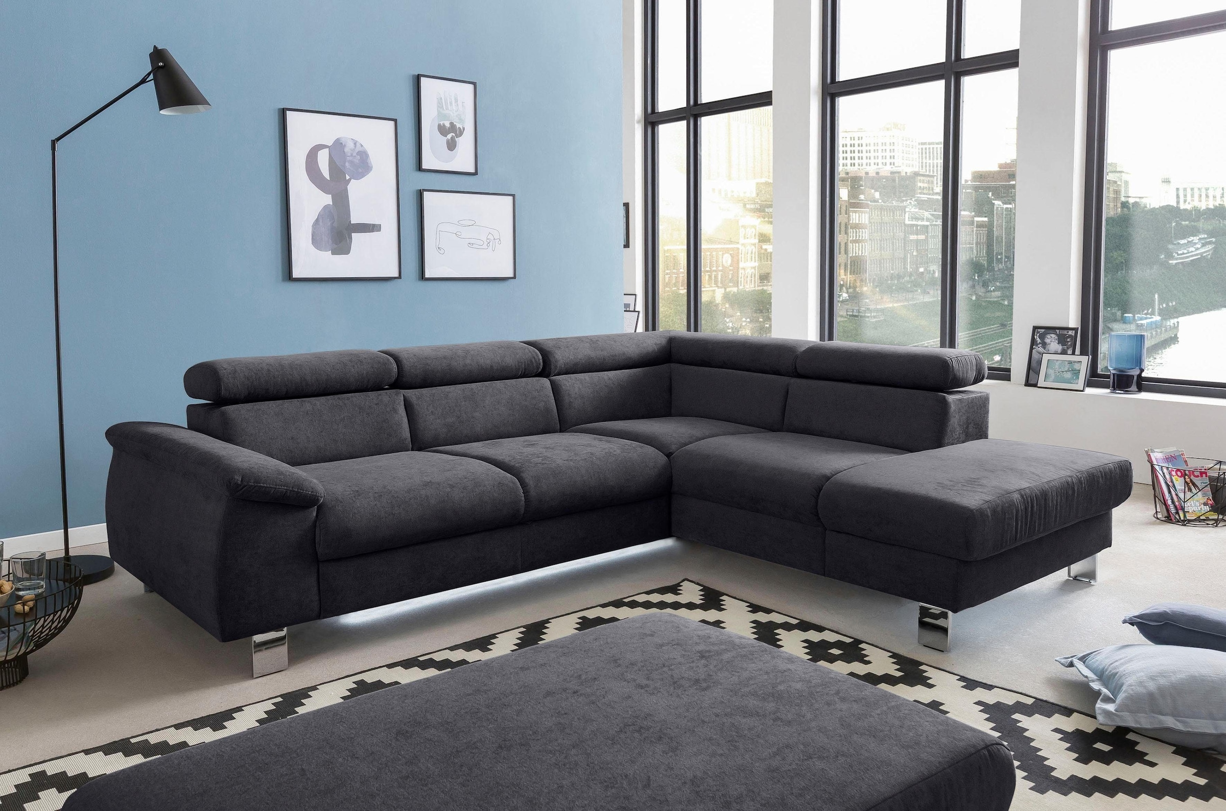 COTTA Polstergarnitur »Komaris L-Form«, (Set), Set bestehend aus: Ecksofa m günstig online kaufen