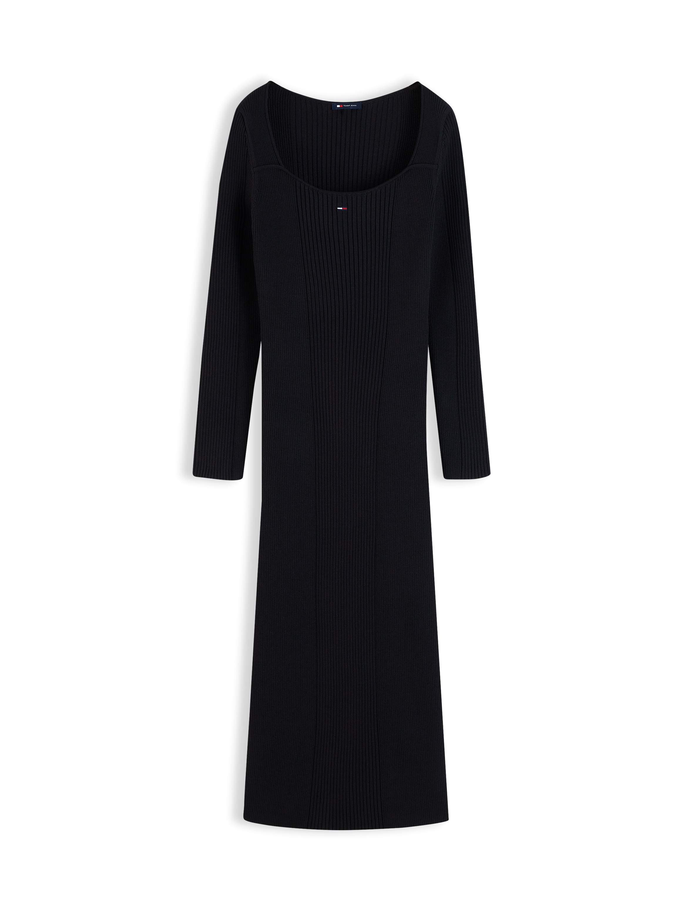 Tommy Jeans Sweatkleid »TJW MIDI BODYCON SWEATER DRESS« Materialmix, figurbetont