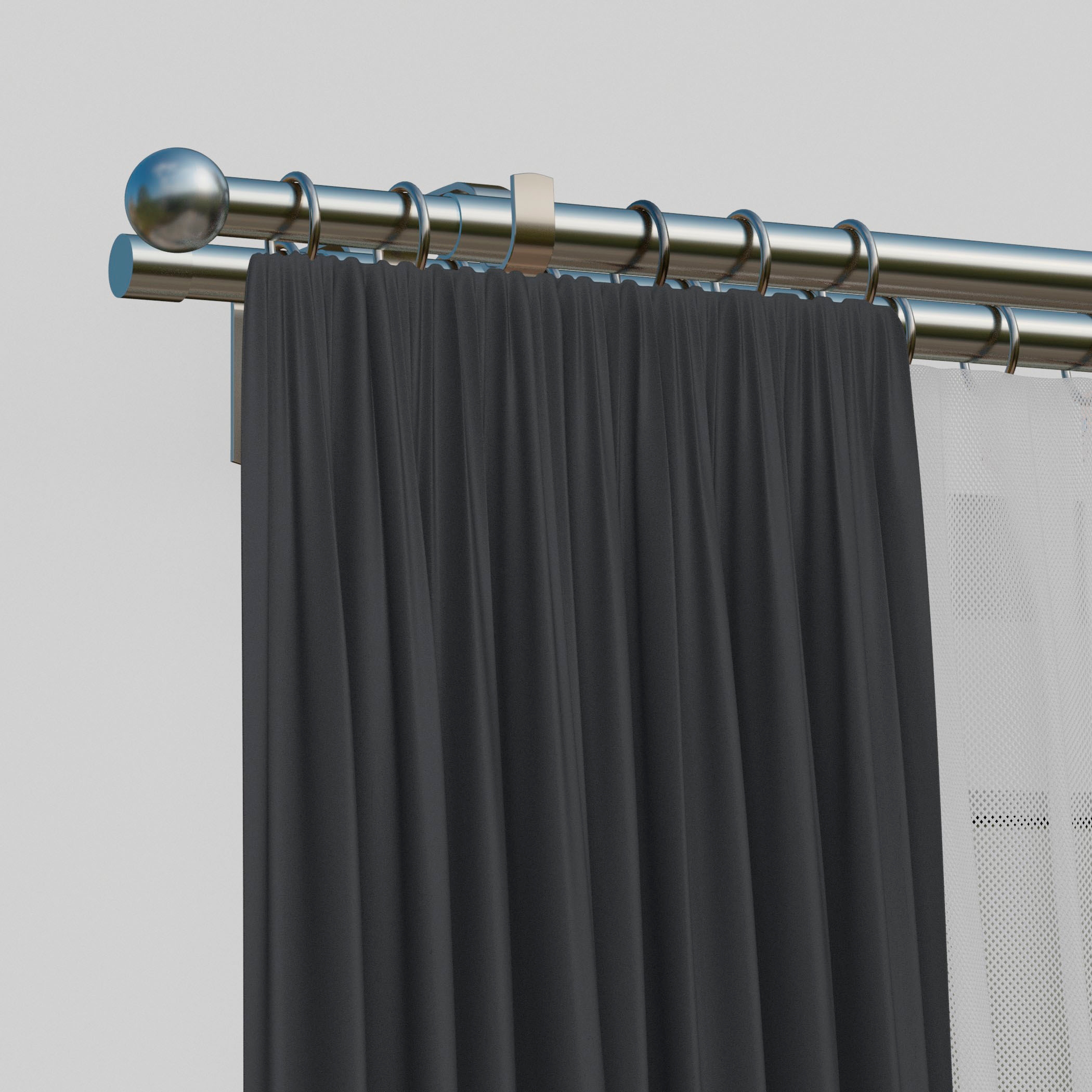 indeko Gardinenstange »Formentor« Ø 20 mm 2 läufig-läufig ausziehbar stufen günstig online kaufen