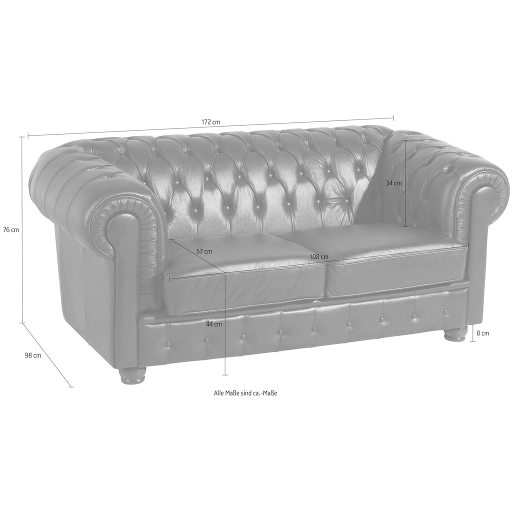 Max Winzer® Chesterfield-Sofa »Bristol«