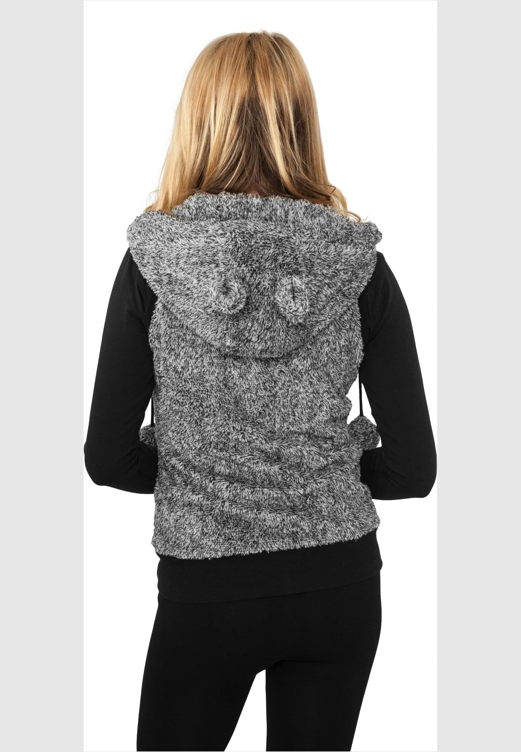 URBAN CLASSICS Jerseyweste »Urban Classics Damen Ladies Melange Teddy Vest« 1 Stk.