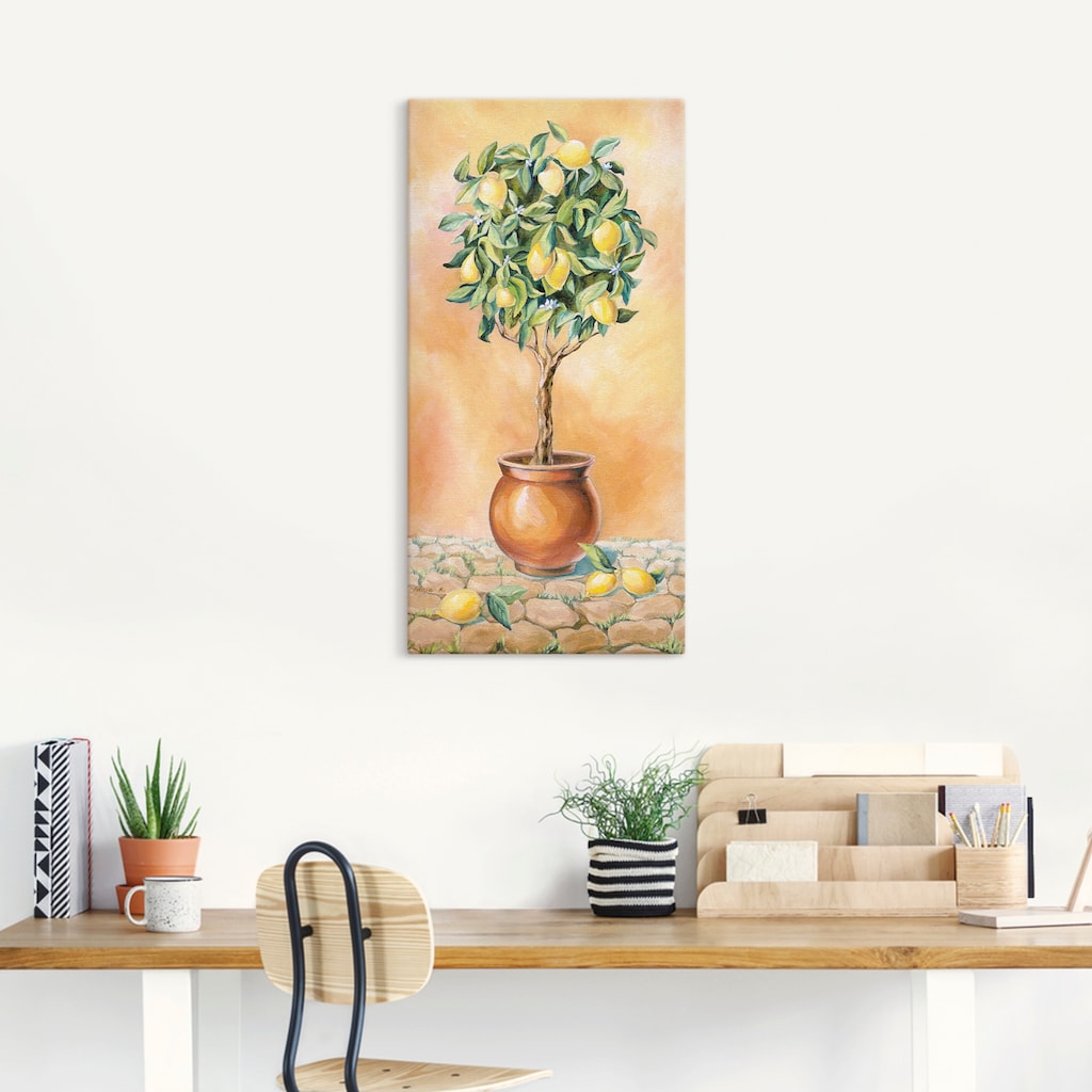 Artland Wandbild »Zitronenbaum I«, Pflanzen, (1 St.)