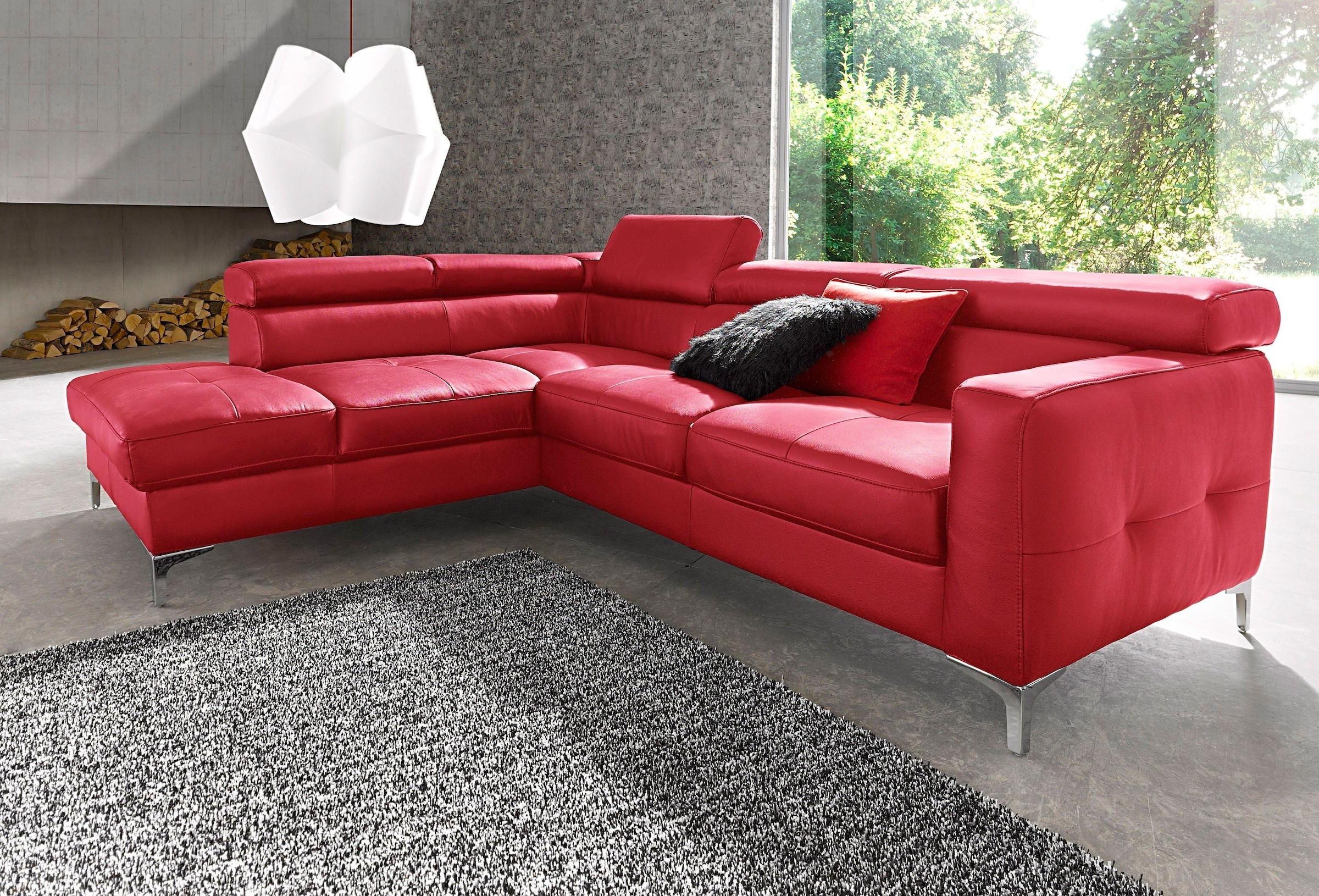 COTTA Polstergarnitur »Sammy L-Form«, (Set), Set bestehend aus: Ecksofa mit günstig online kaufen