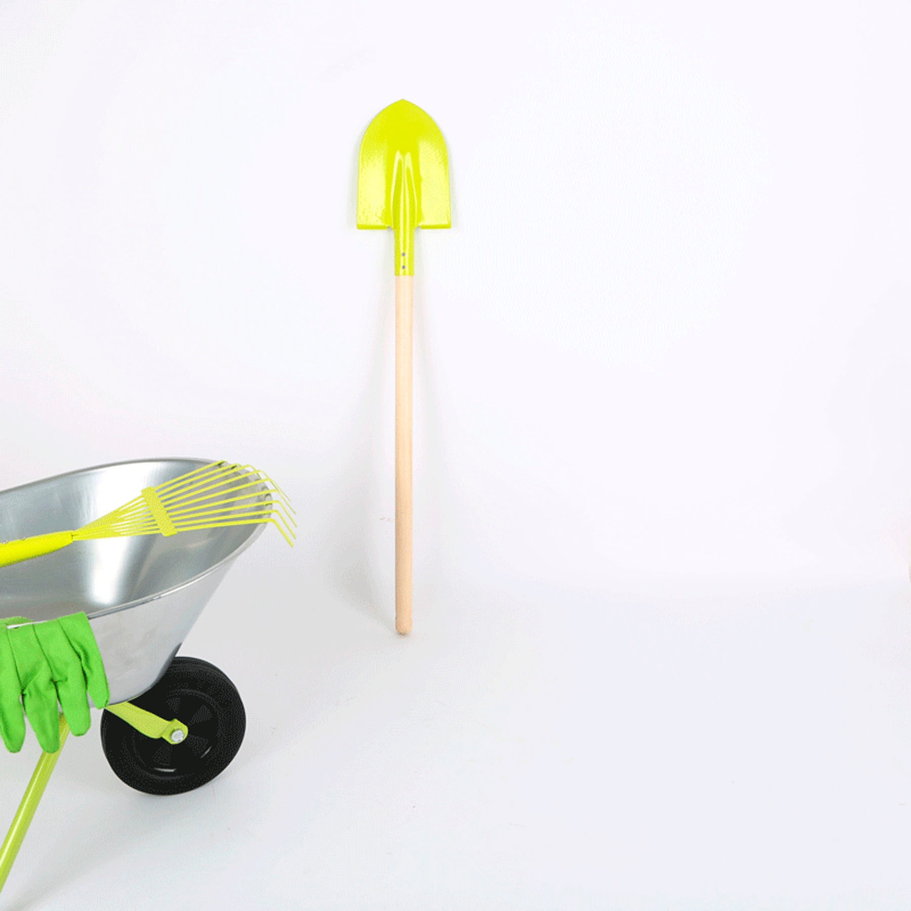 Small Foot Schubkarre, (Set, 4 tlg.), für Kinder; mit Gartenwerkzeug