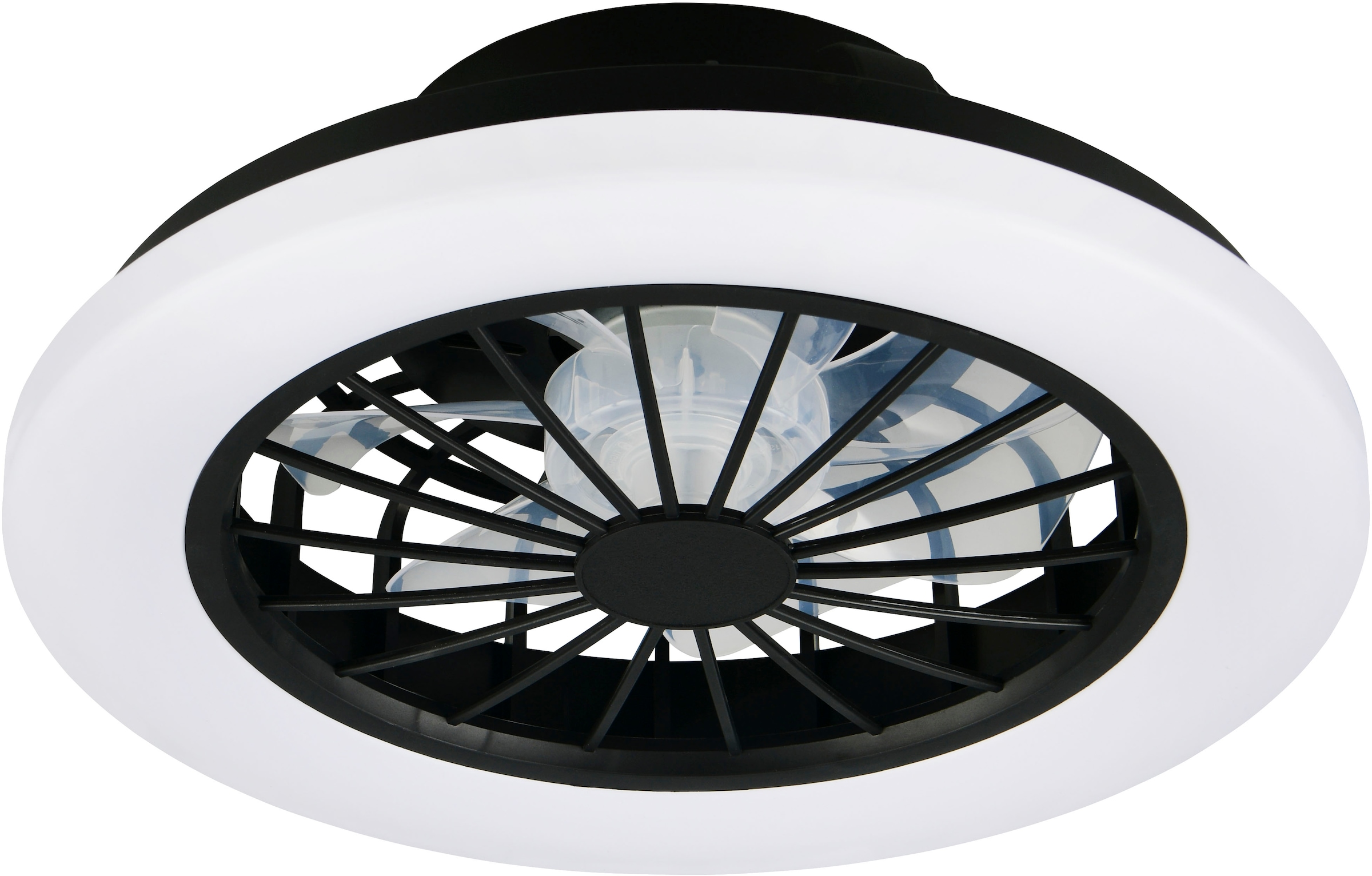 Hanseatic LED Deckenleuchte »DLVO69222RS, Deckenventilator mit Licht Ø 38cm, inkl Fernbedienung« LED-Board 1 Stk. Farbwechsler | warmweiß - kaltweiß Ventilator mit 5 Stufen, Vor- & Rücklauf, LED mit CCT Timer Nachtlicht