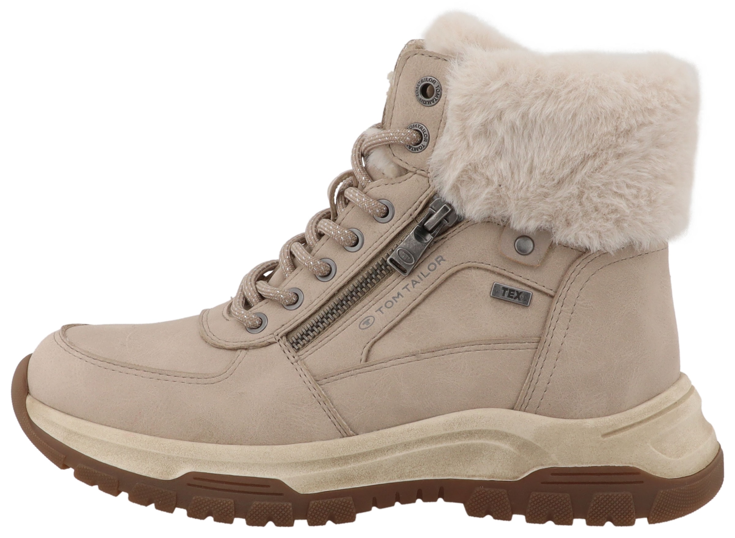 TOM TAILOR Winterboots  Winterboots, Schnürboots mit TEX-Membrane, Weite G