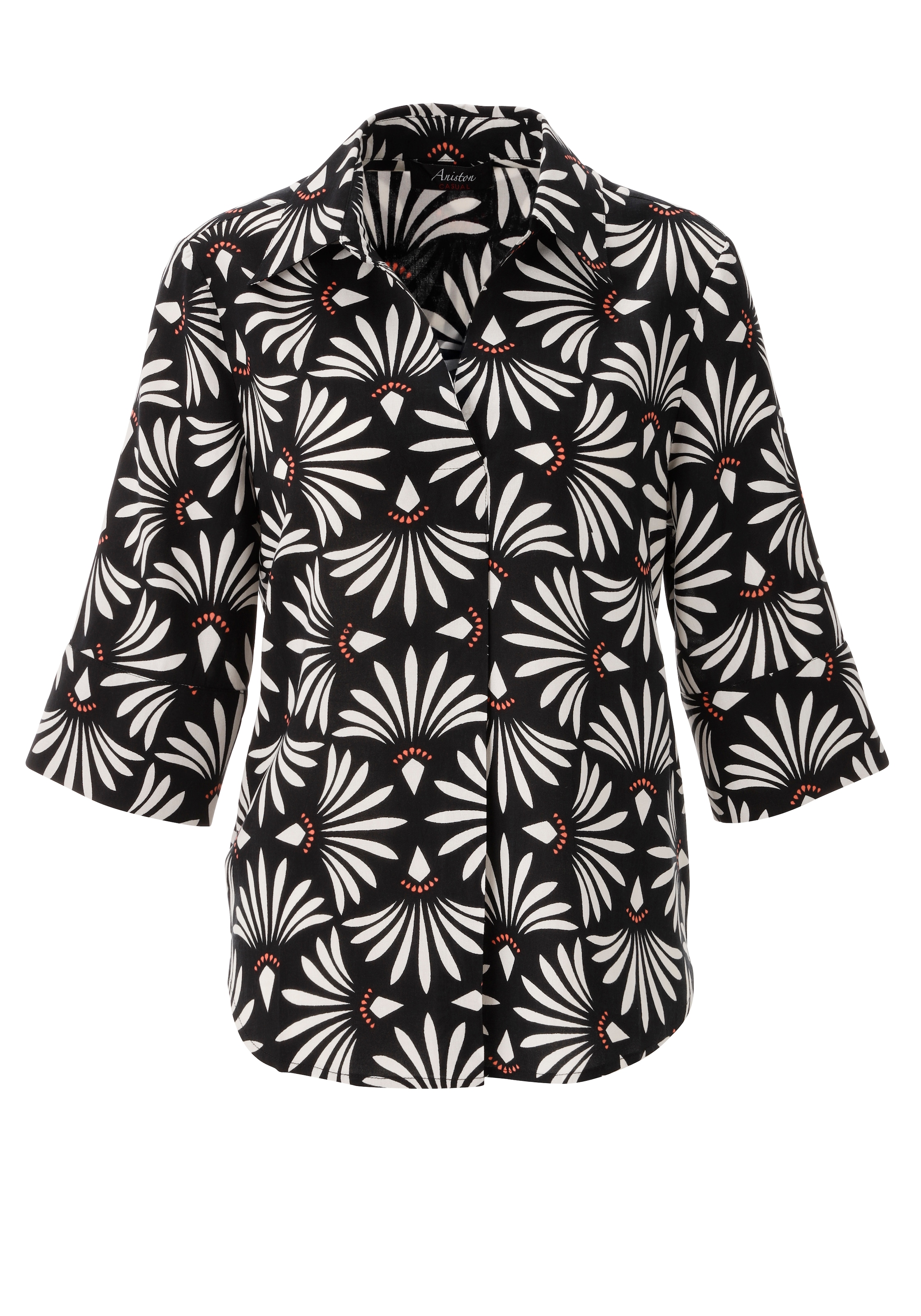 Aniston CASUAL Schlupfbluse mit fantasievollem, grafischen Druck - NEUE KOLLEKTION