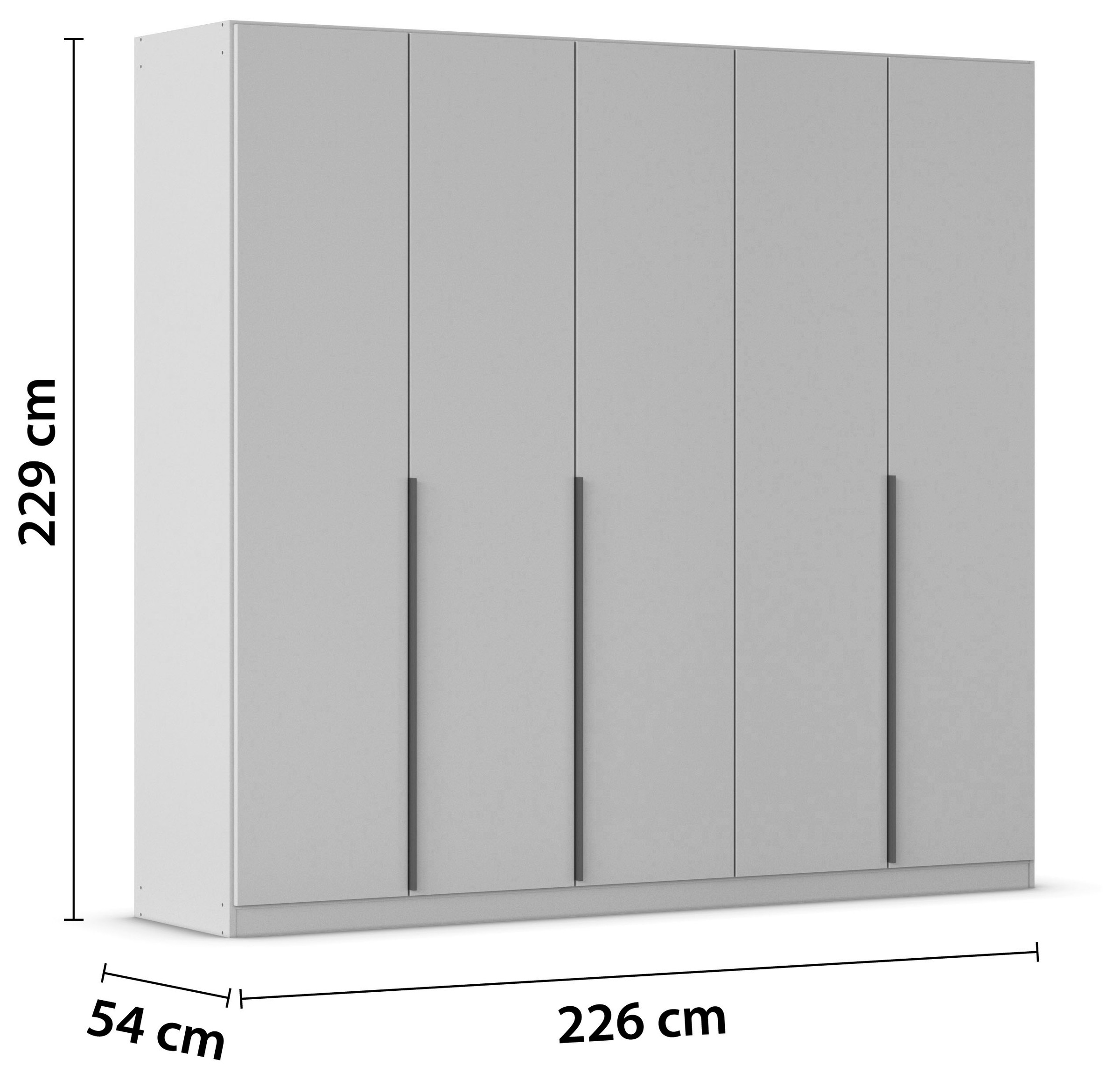 rauch Drehtürenschrank »Kleiderschrank Schrank Garderobe AGORDO TOPSELLER Schlafzimmer«, (in zwei Griff-Farben mit Dekor- oder Hochglanzfront), durchdachte Innenausstattung, in 6 Breiten und 2 Höhen MADE IN GERMANY