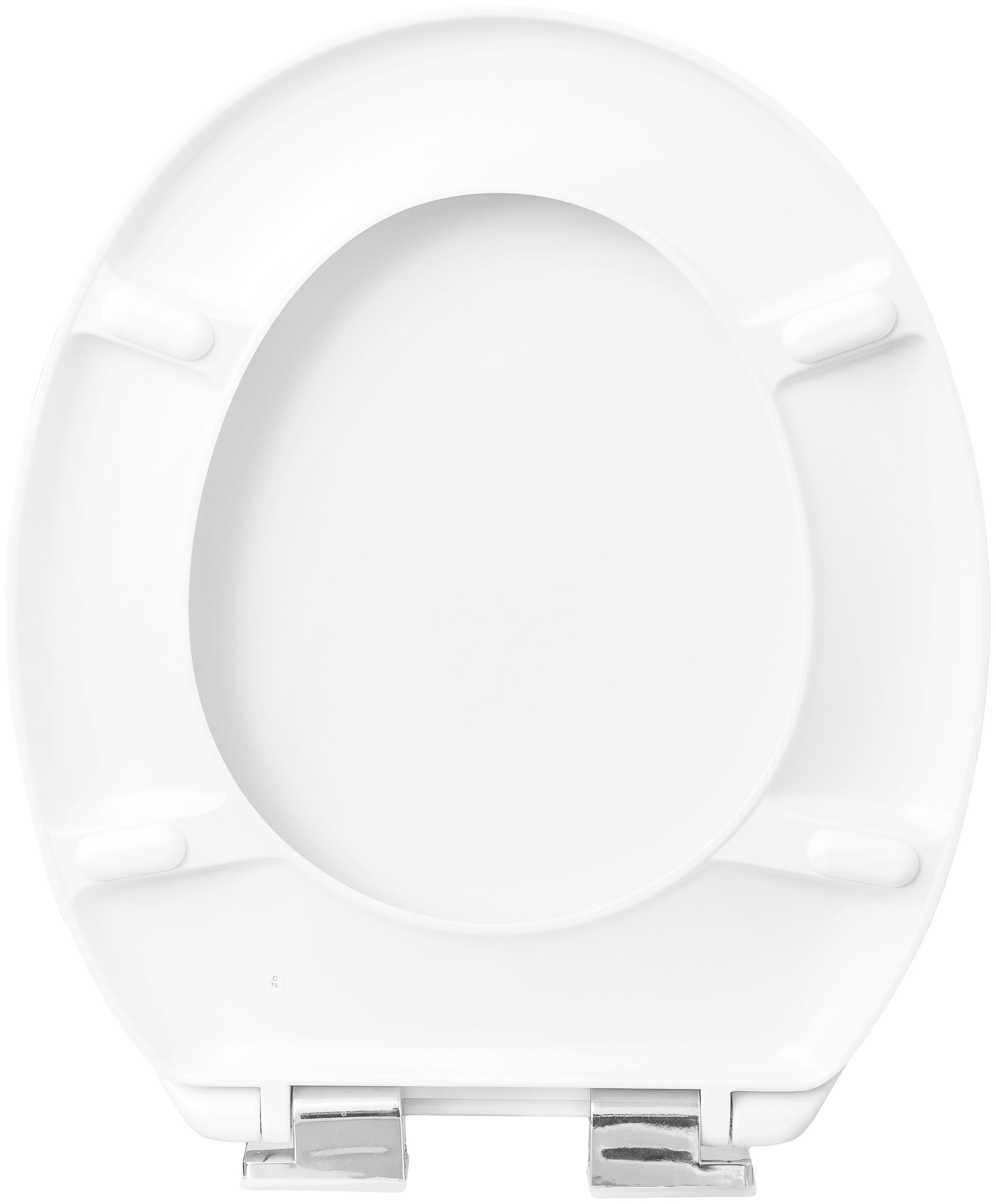 CORNAT WC-Sitz »Klassisch weißer Look - Pflegeleichter Duroplast - Absenkautomatik«, Schlichtes Design passt in jedes Badezimmer / Toilettensitz
