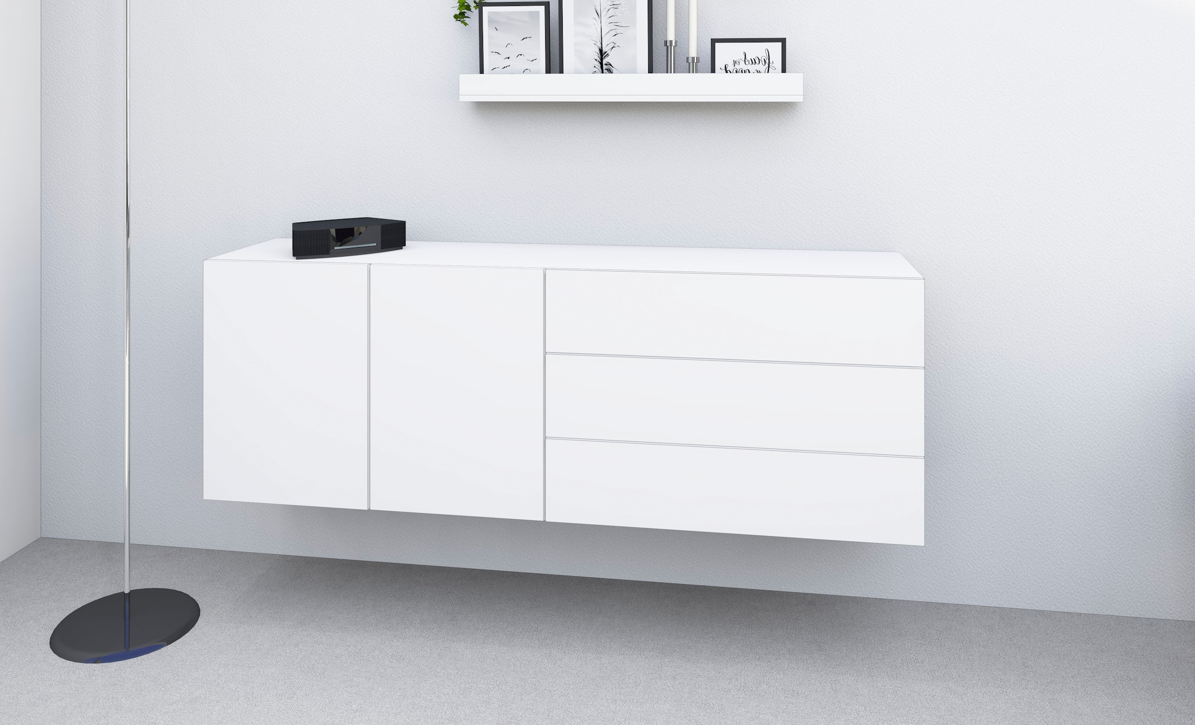 borchardt Möbel Sideboard »Sophia«, Breite 152 cm, stehend und hängend montierbar