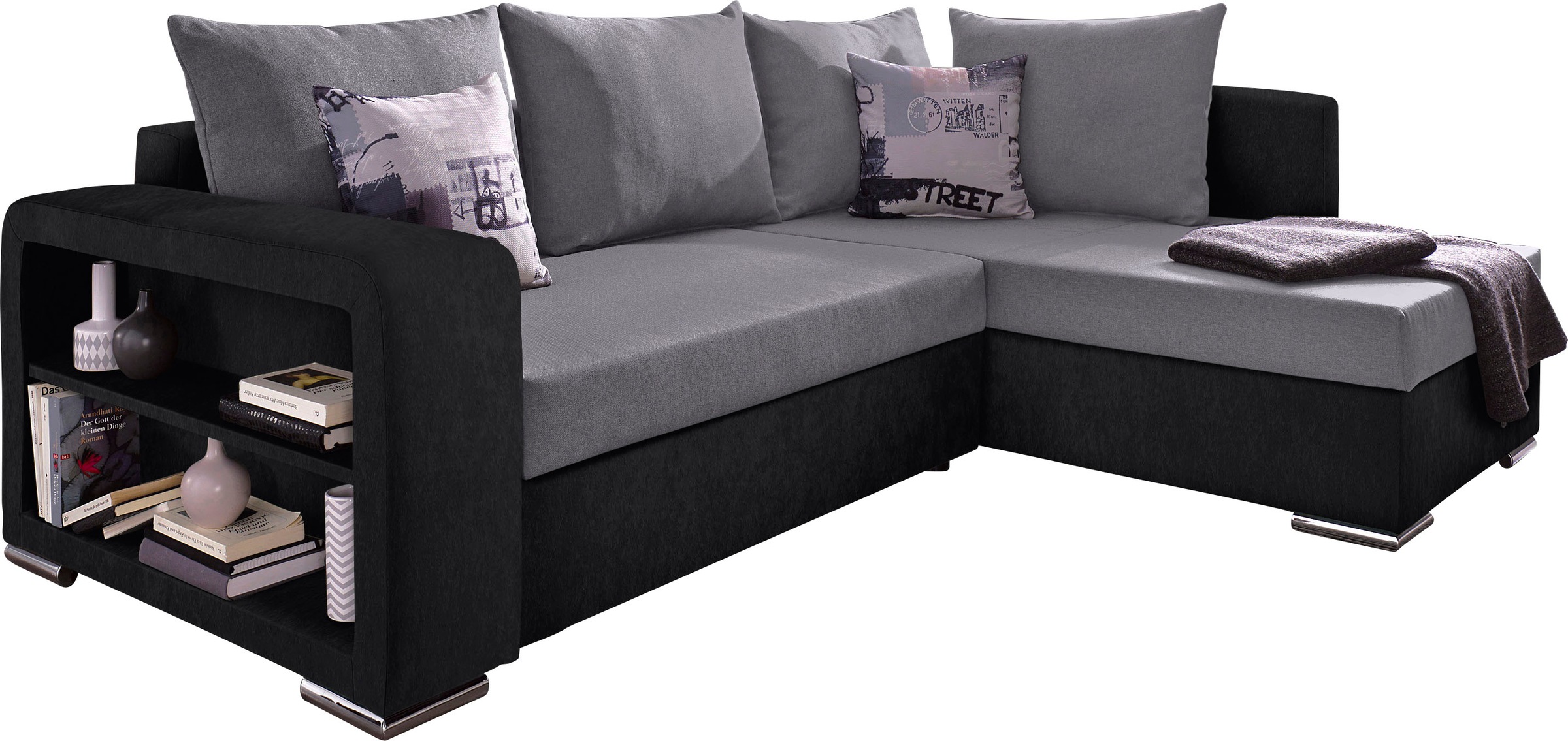 COLLECTION AB Ecksofa »John L-Form«, mit Bettfunktion, Bettkasten und integ günstig online kaufen