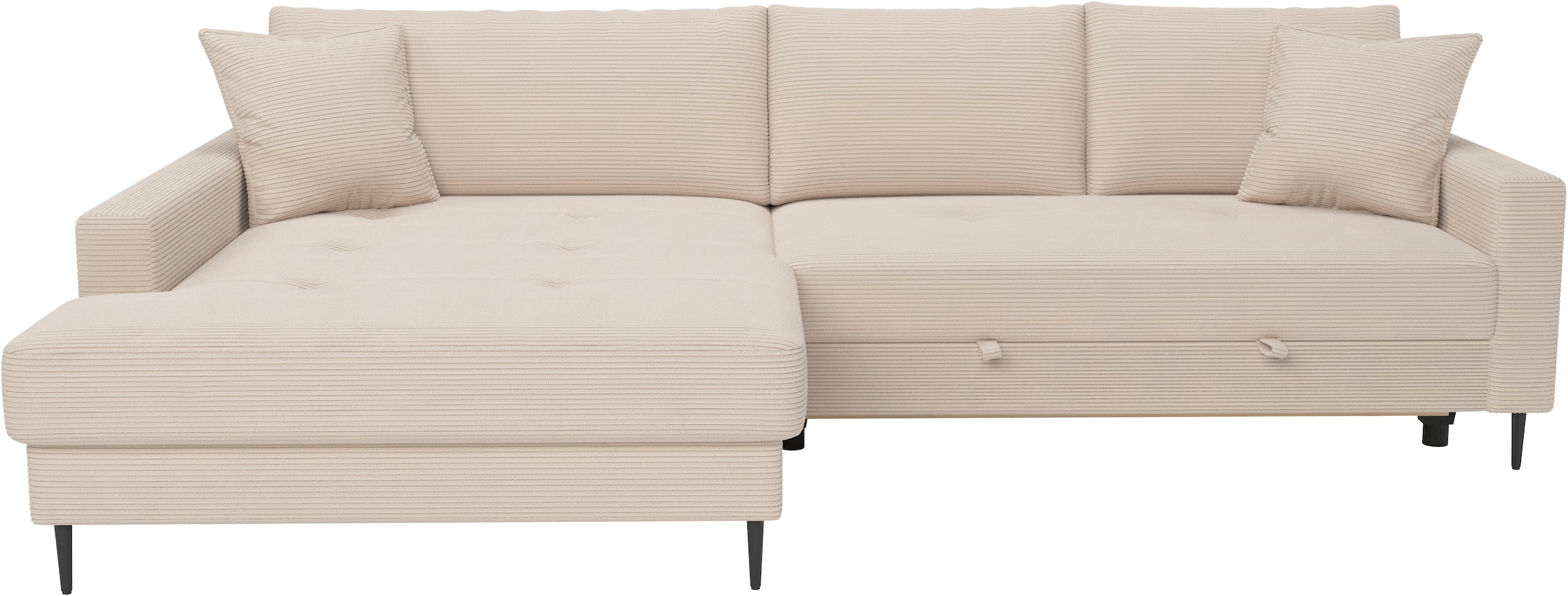 Trends by HG Ecksofa »Summer, B: 284 cm, mit Schlaffunktion und Wellenfederung«