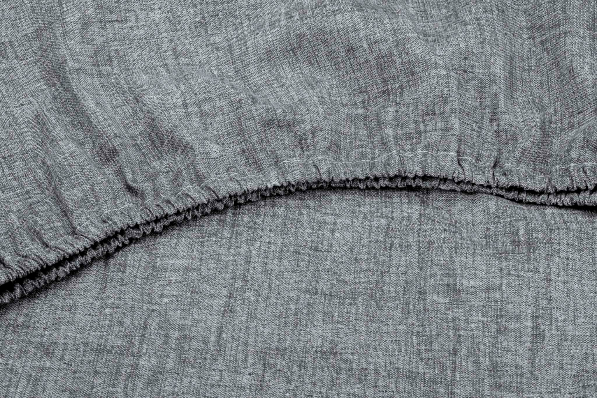 ZO HOME Spannbettlaken »Lino«, Laken aus 100% Baumwolle, Linen-look Print, Betttuch ab 90x200
