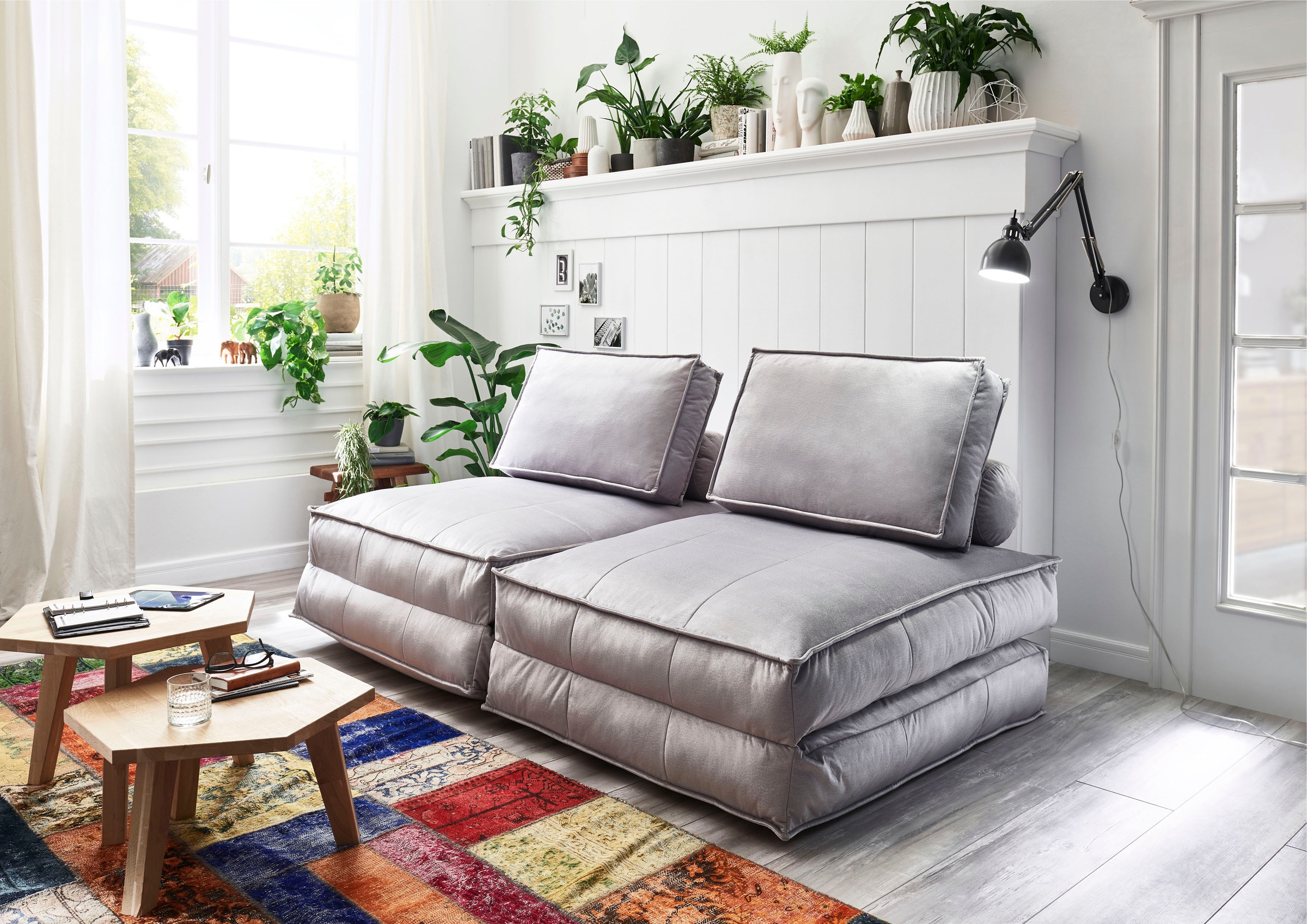 ATLANTIC home collection XXL-Sessel »Miro«, XXL-Sessel wandelbar zum Gästeb günstig online kaufen