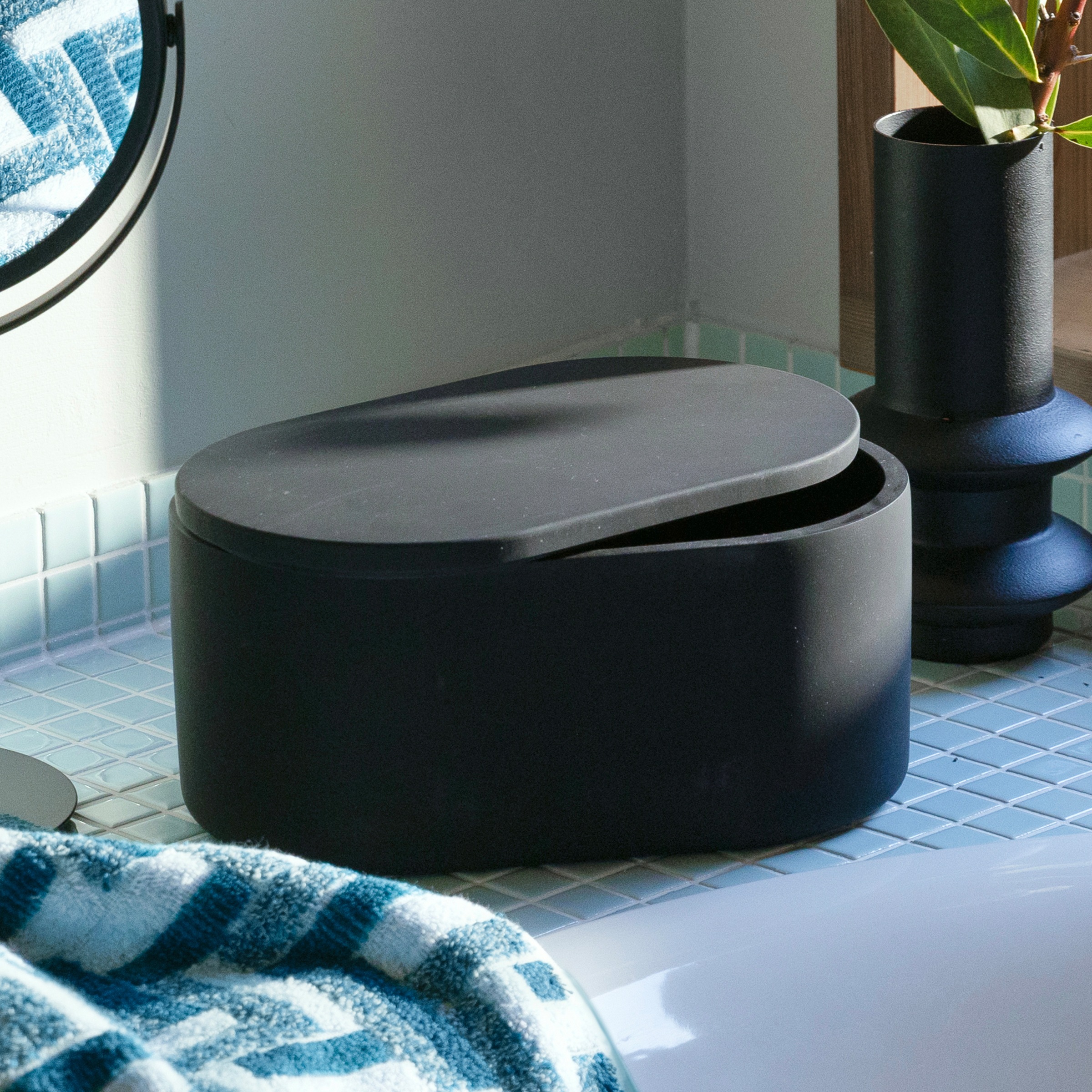 Möve Aufbewahrungsbox »Black Velvet«, (Komplett-Set, 2 St.)