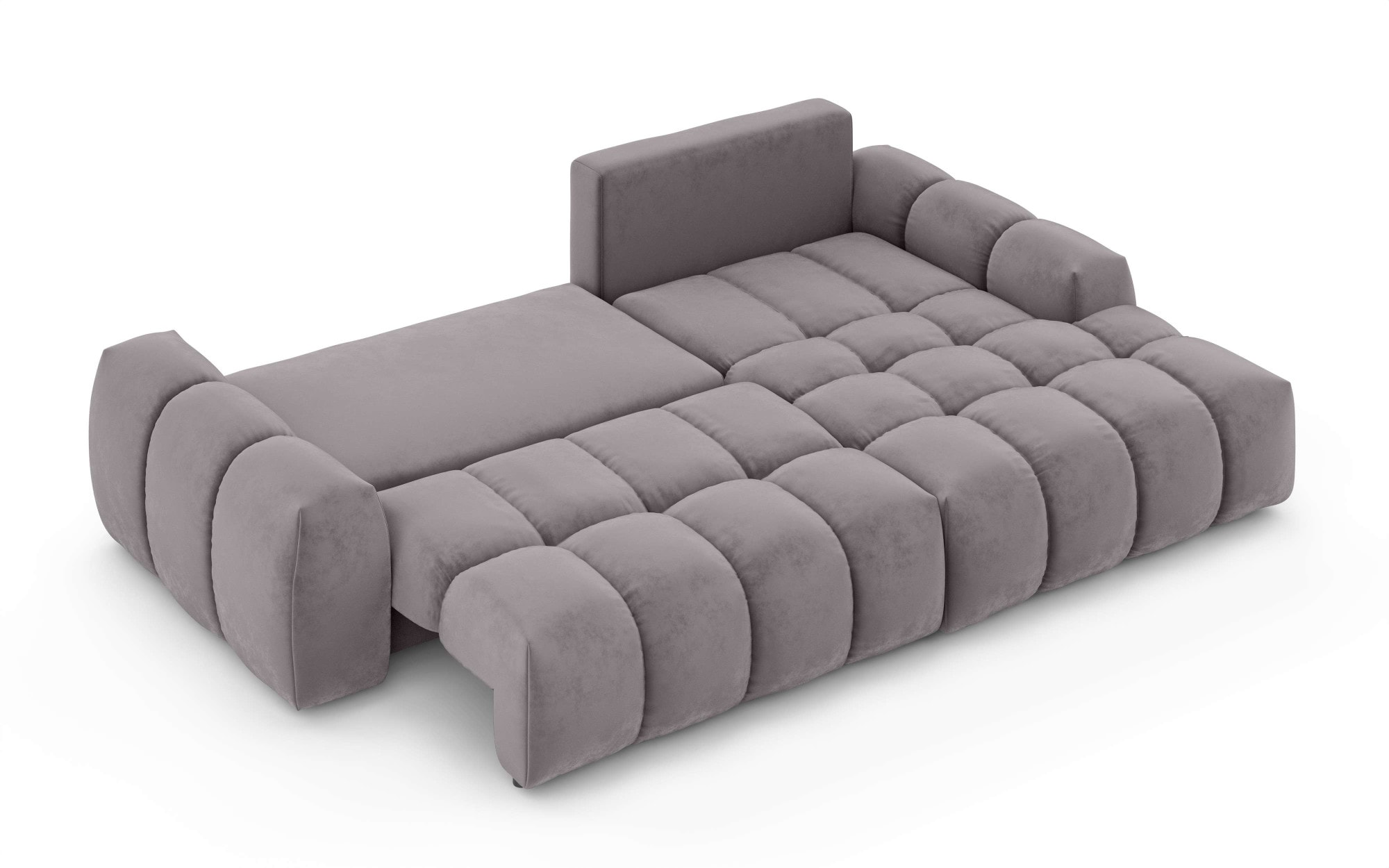 INOSIGN Ecksofa »AZITA klein optionale Schlafsofa mit Bettkasten, B/T/H: 270/166,5/84cm«, L-Form mit Wellenunterfederung, Bubble-Optik