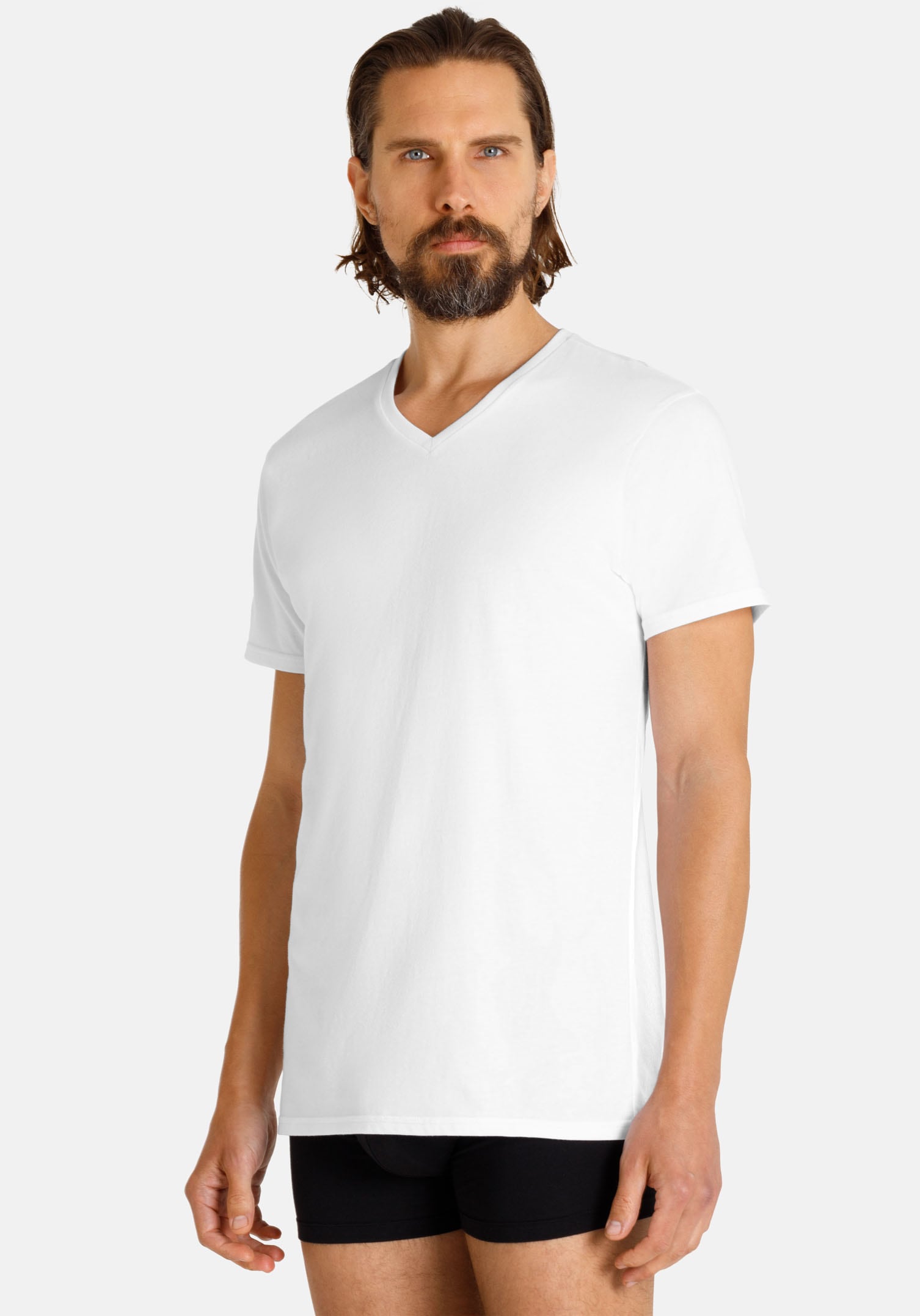 Camano T-Shirt »comfort« 2er Pack,  mit V-Ausschnitt