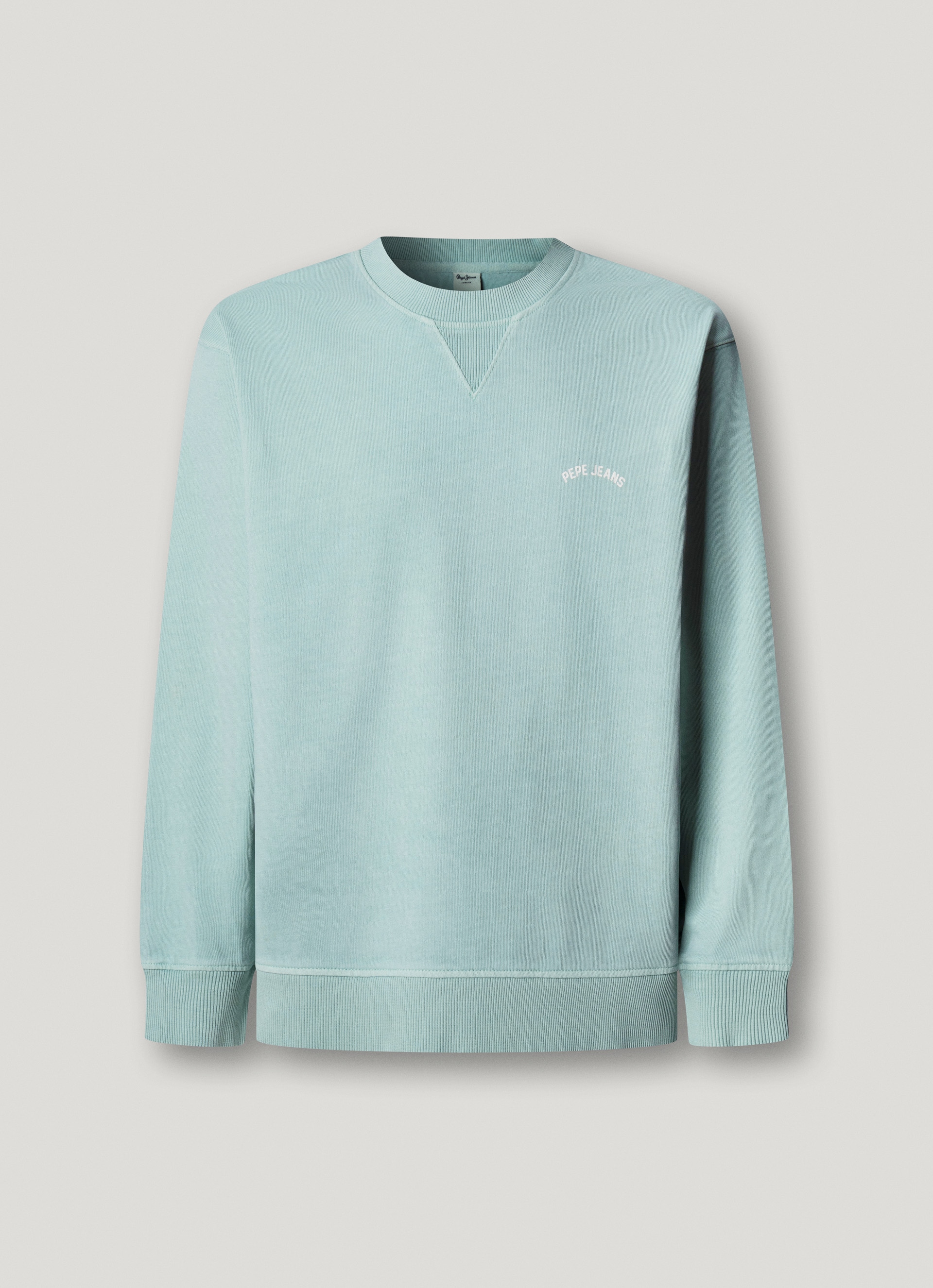 Pepe Jeans Sweatshirt »JOHN CREW«, mit Rippeinsatz am Rundhals, Logoschriftzug
