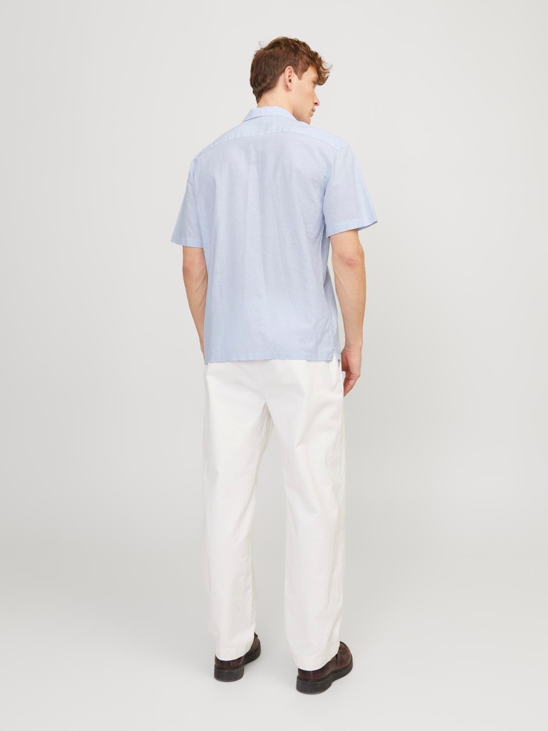 Jack & Jones Kurzarmhemd »JJESUMMER RESORT LINEN BLEND SHIRT SS SN«