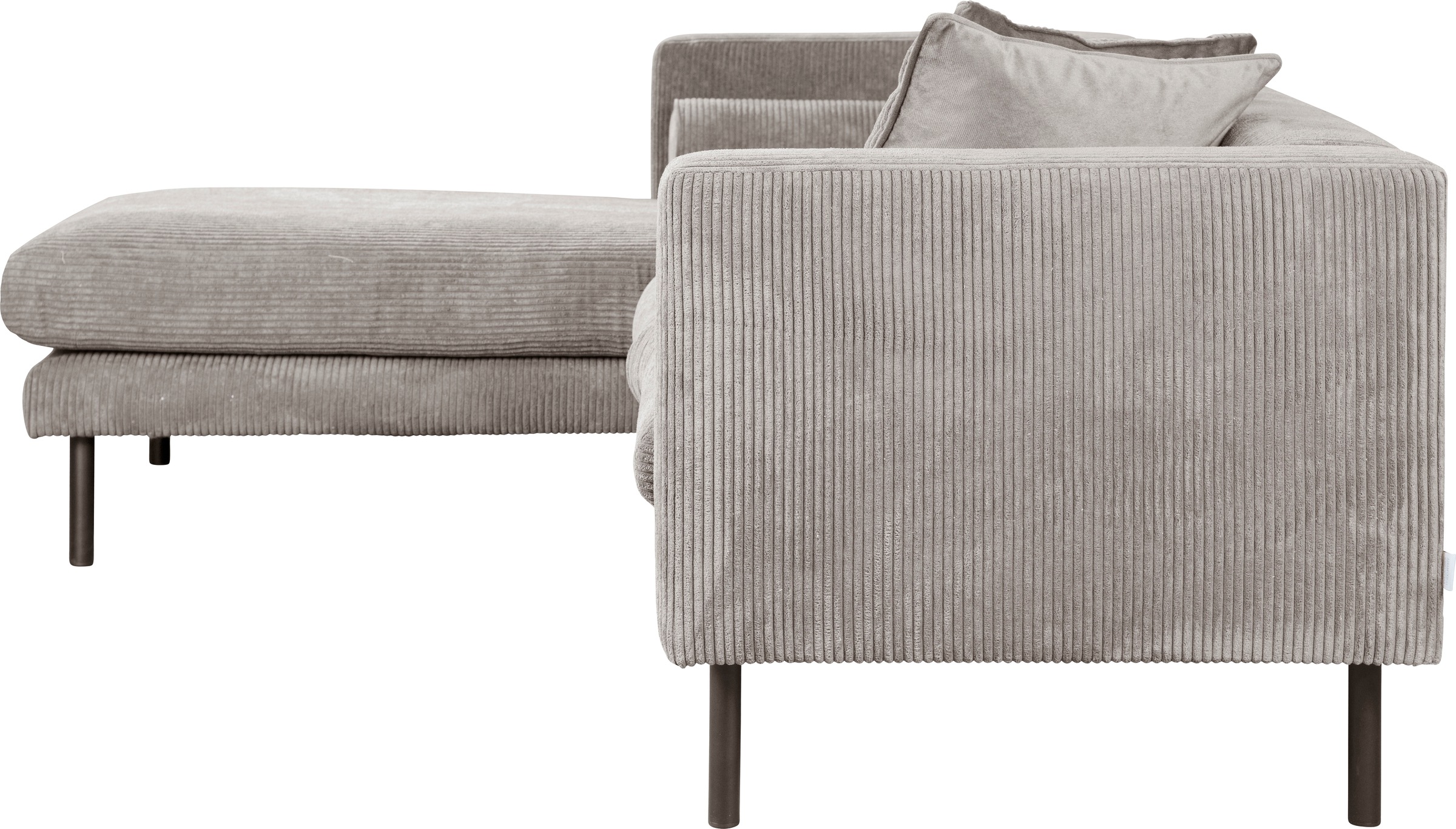 Guido Maria Kretschmer Home&Living Ecksofa »Lillibeth L-Form Designsofa, Maße B/T/H: 240/173/83 cm«, Zierkissen als Wendekissen, in Samtoptik oder Cord