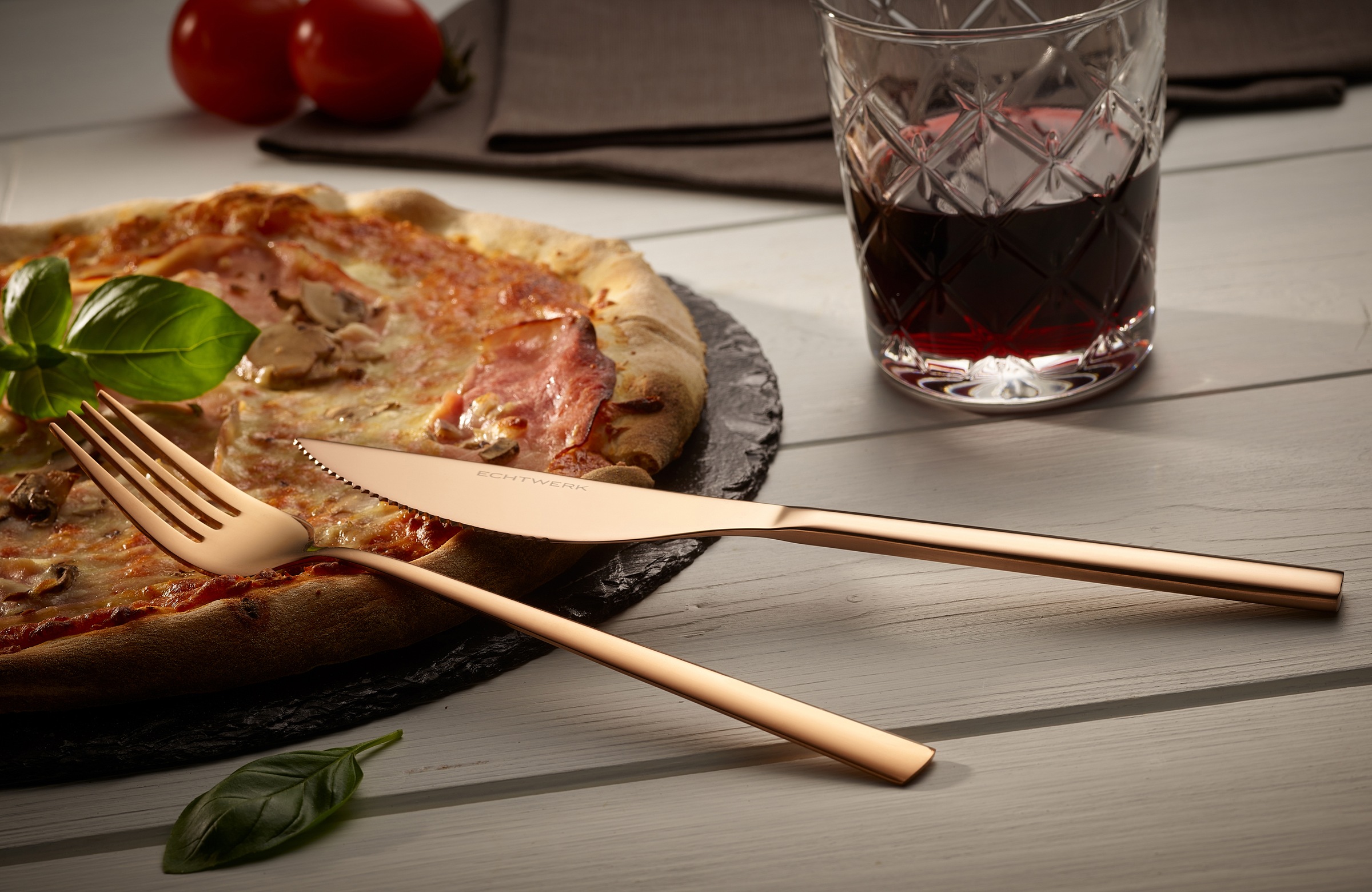 ECHTWERK Besteck-Set »Angelini«, (Set, 8 tlg.), für Pizza, Quiche, Flammkuchen