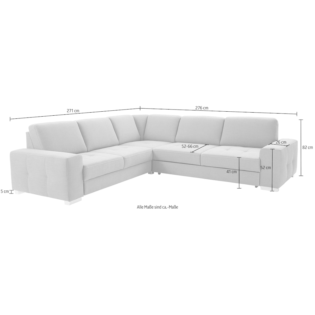 sit&more Ecksofa »Santorini L-Form«