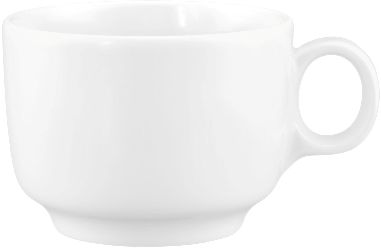 Seltmann Weiden Kaffeeservice »Sento Home, Geschirr-Set, 18-teilig«, (Set, 18 tlg., 6x Kaffeeobertasse, 6x Kaffeuntertasse, 6x Frühstücksteller), harmonisch geschwungene Form