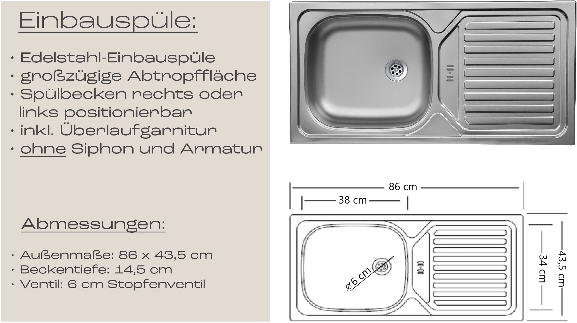 KOCHSTATION Winkelküche »KS-Virginia,neu in verbesserter Ausführung« Arbeitsplatte 38 mm stark, Stauraum, Softclose,  Stellbreite 230/190 cm, Soft-Close,wahlweise mit E-Geräten