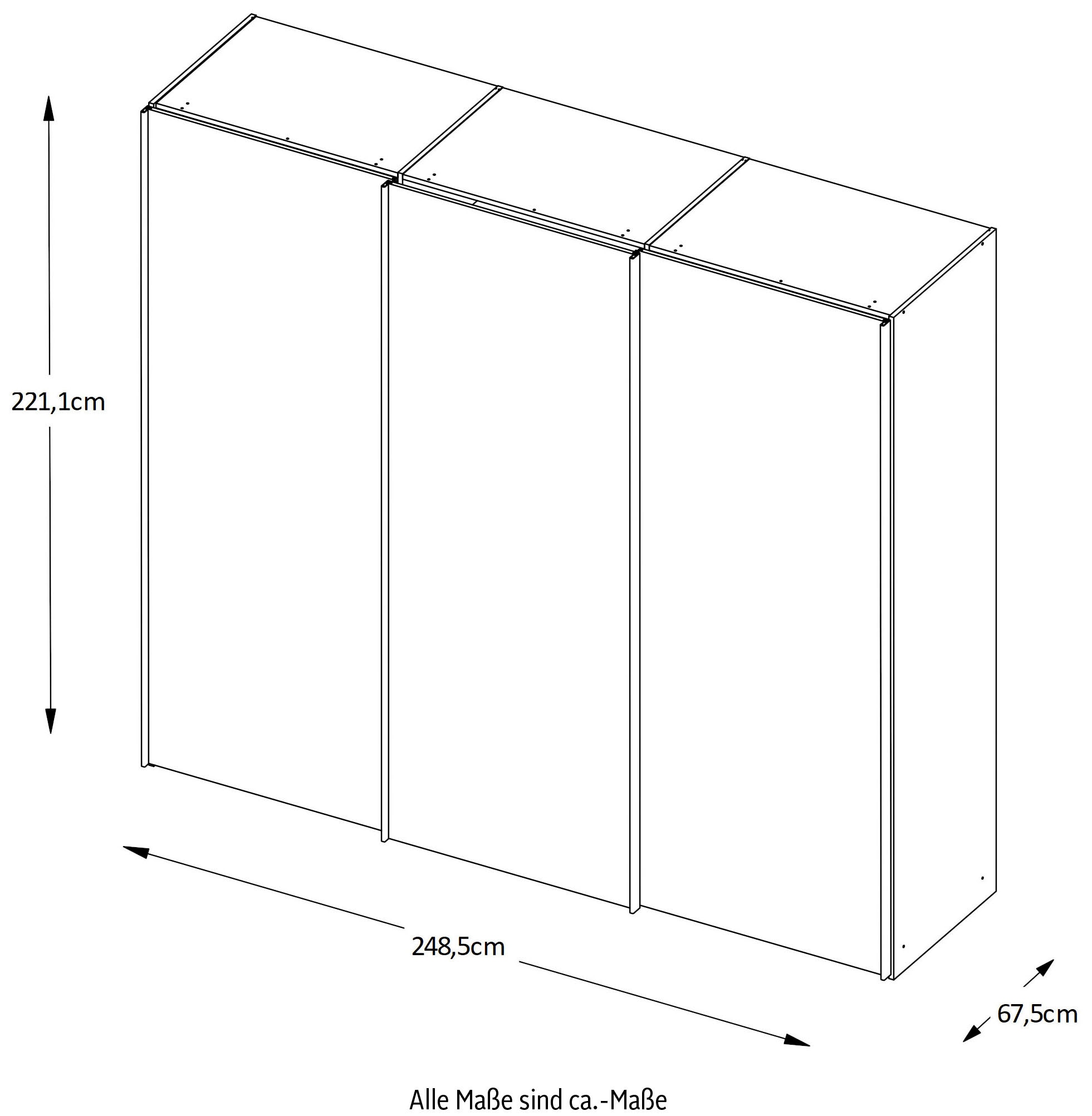STAUD Schwebetürenschrank »Includo, Made in Germany« Mit vier verschiedenen Ausstattungsvarianten