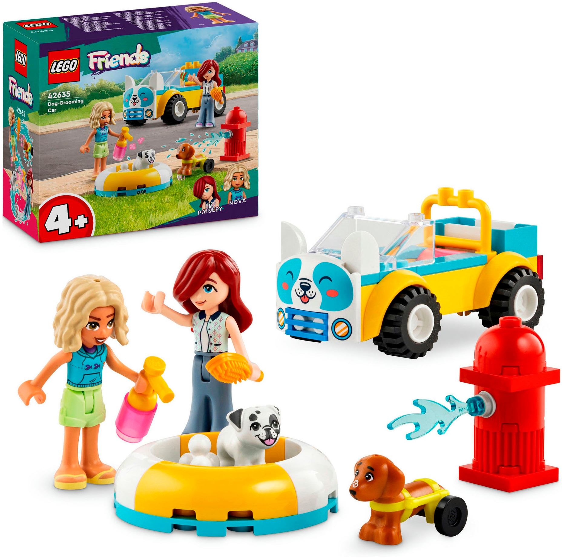 Konstruktionsspielsteine »Mobiler Hundesalon (42635), LEGO Friends«, (60 St.), Made in...