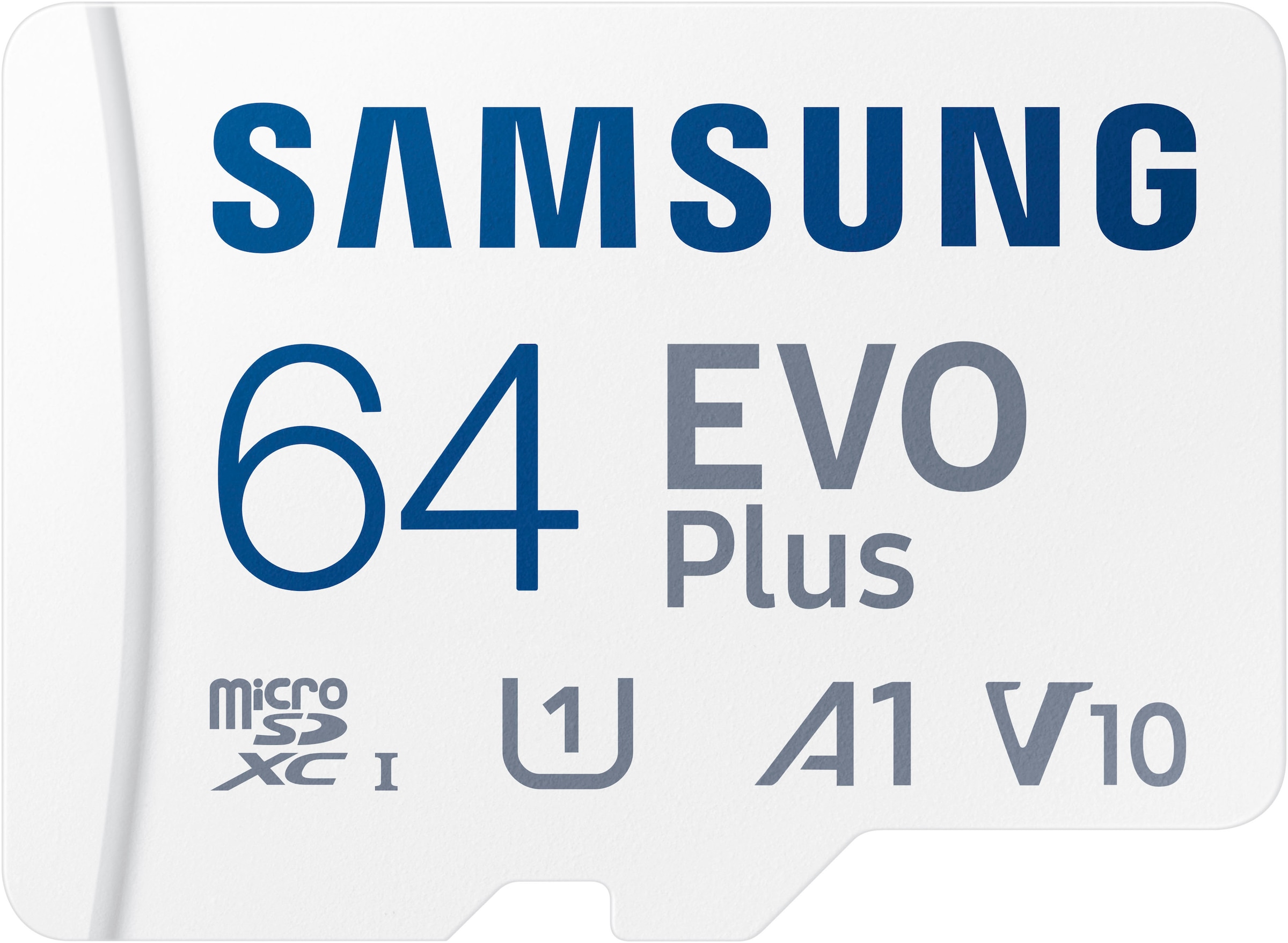 Samsung Speicherkarte »EVO Plus (2024) inkl. SD-Adapter« (64 GB Video Speed Class 30 (V30)/UHS Speed Class 3 (U3) 160 MB/s Lesegeschwindigkeit)
