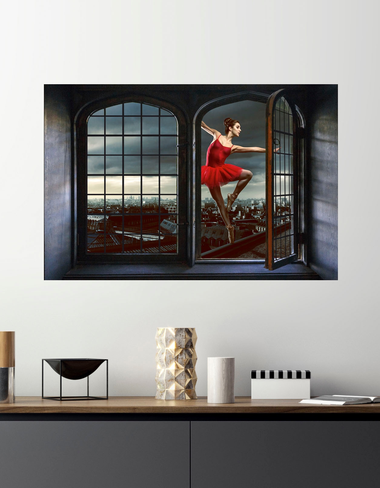 queence Wandsticker »Dancing«, Wandsticker, Wandbild, selbstklebend, 3D, Fenster