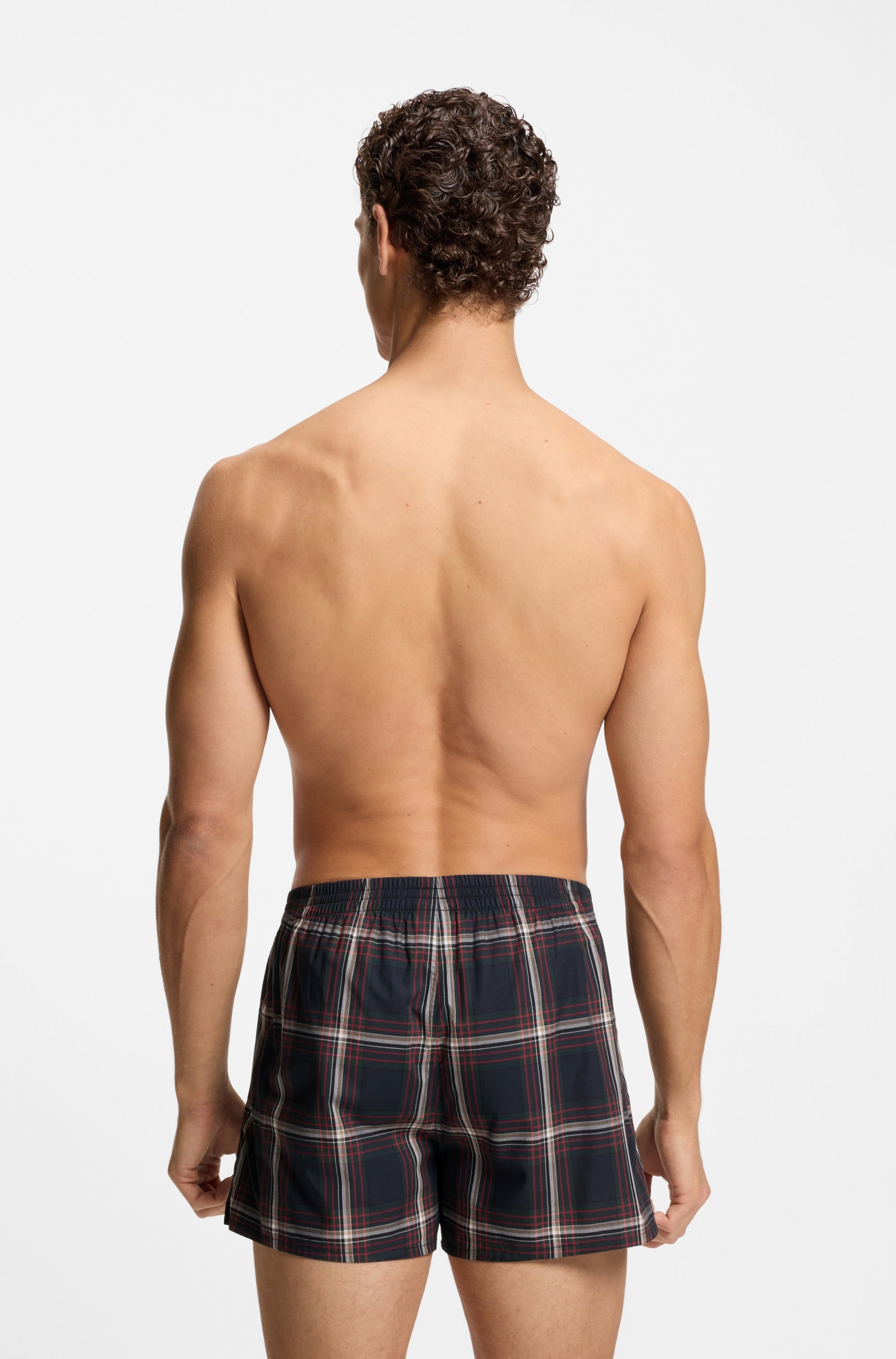 BOSS Boxer »2P Boxer S. CW Peach« Packung, 2er, 2 Stk. mit BOSS Logopatch auf dem Bund