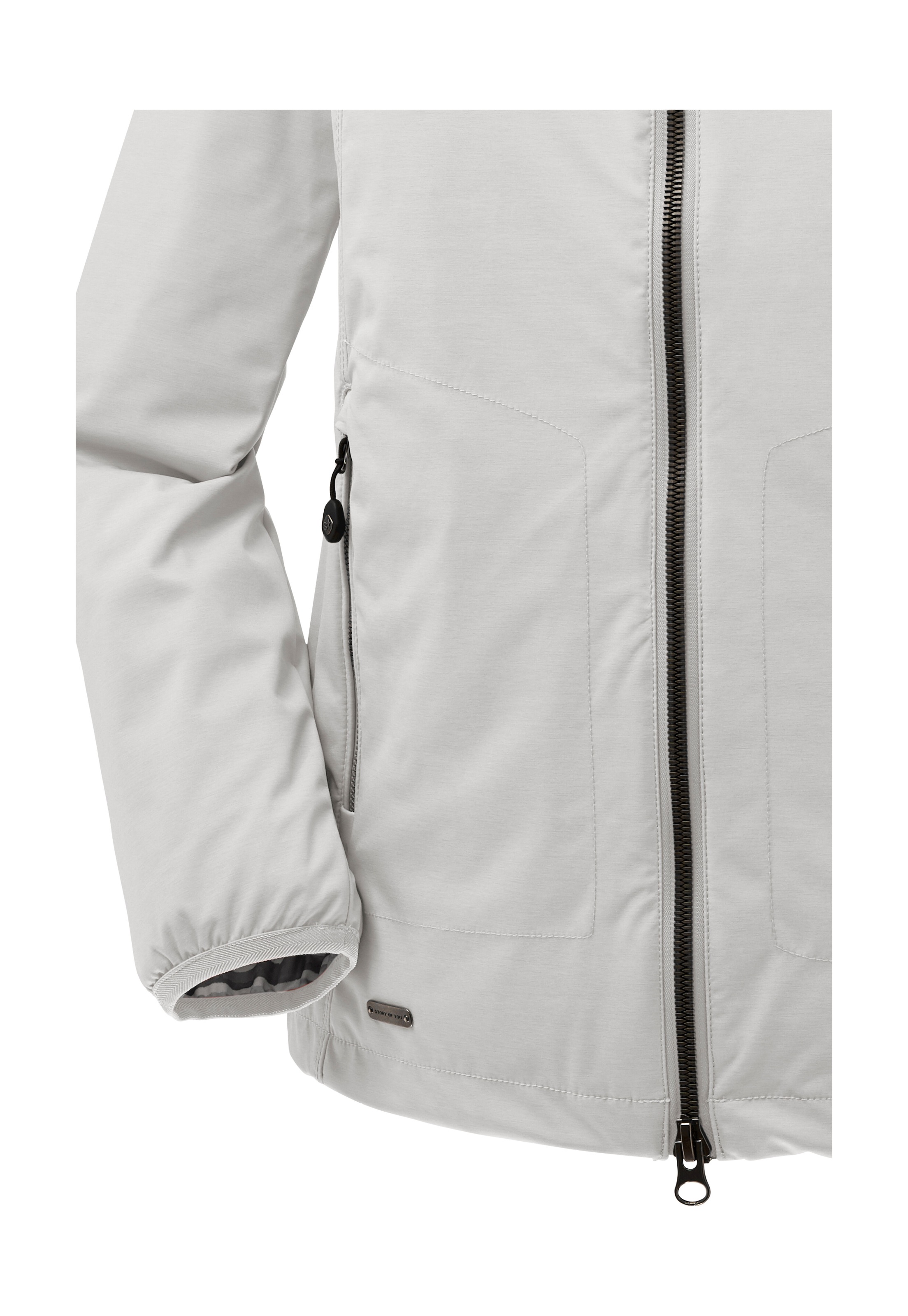 STOY Softshelljacke »STS 5 WMN SFTSHLL JCKT«, Softshelljacke: Plus-Size, wasserabweisend, atmungsaktiv