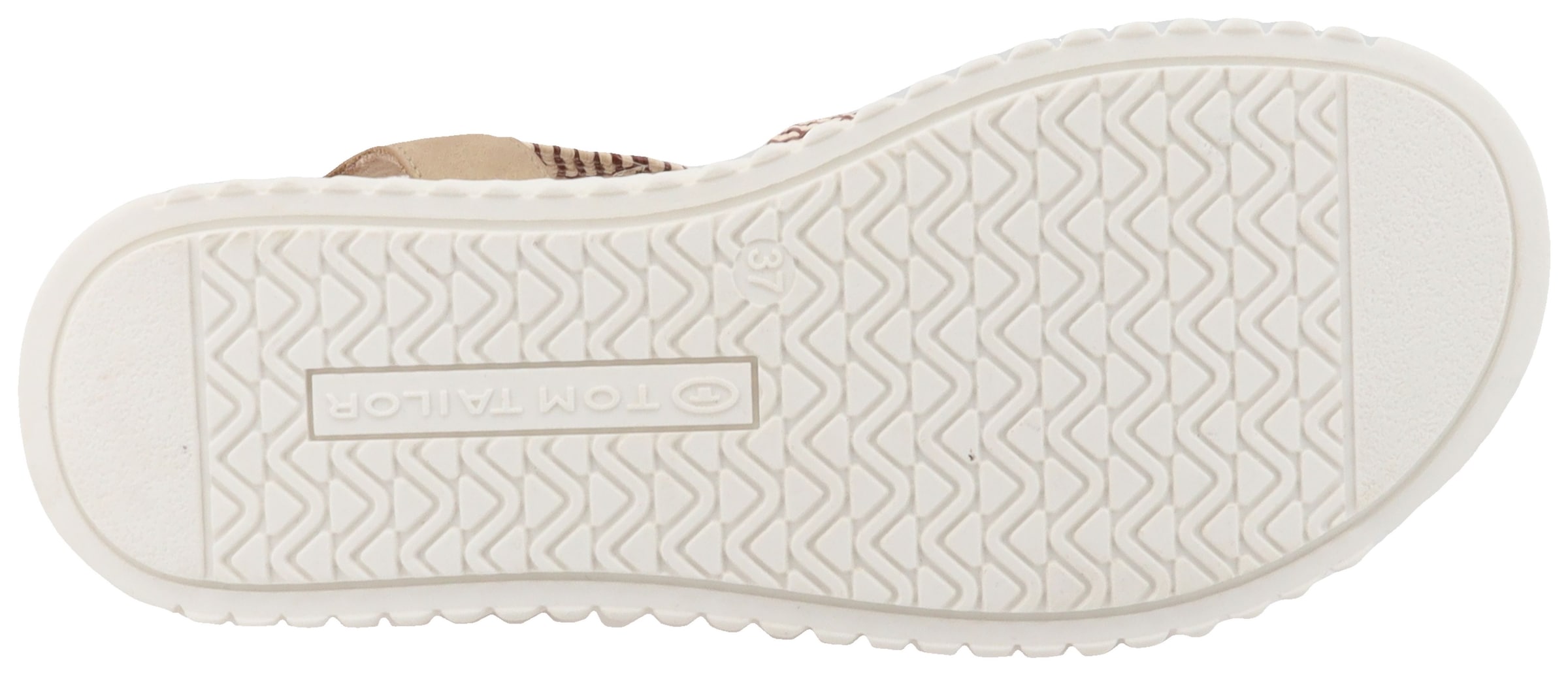 TOM TAILOR Riemchensandale »Senta«  Sandalette, Sommerschuh mit schönem Muster