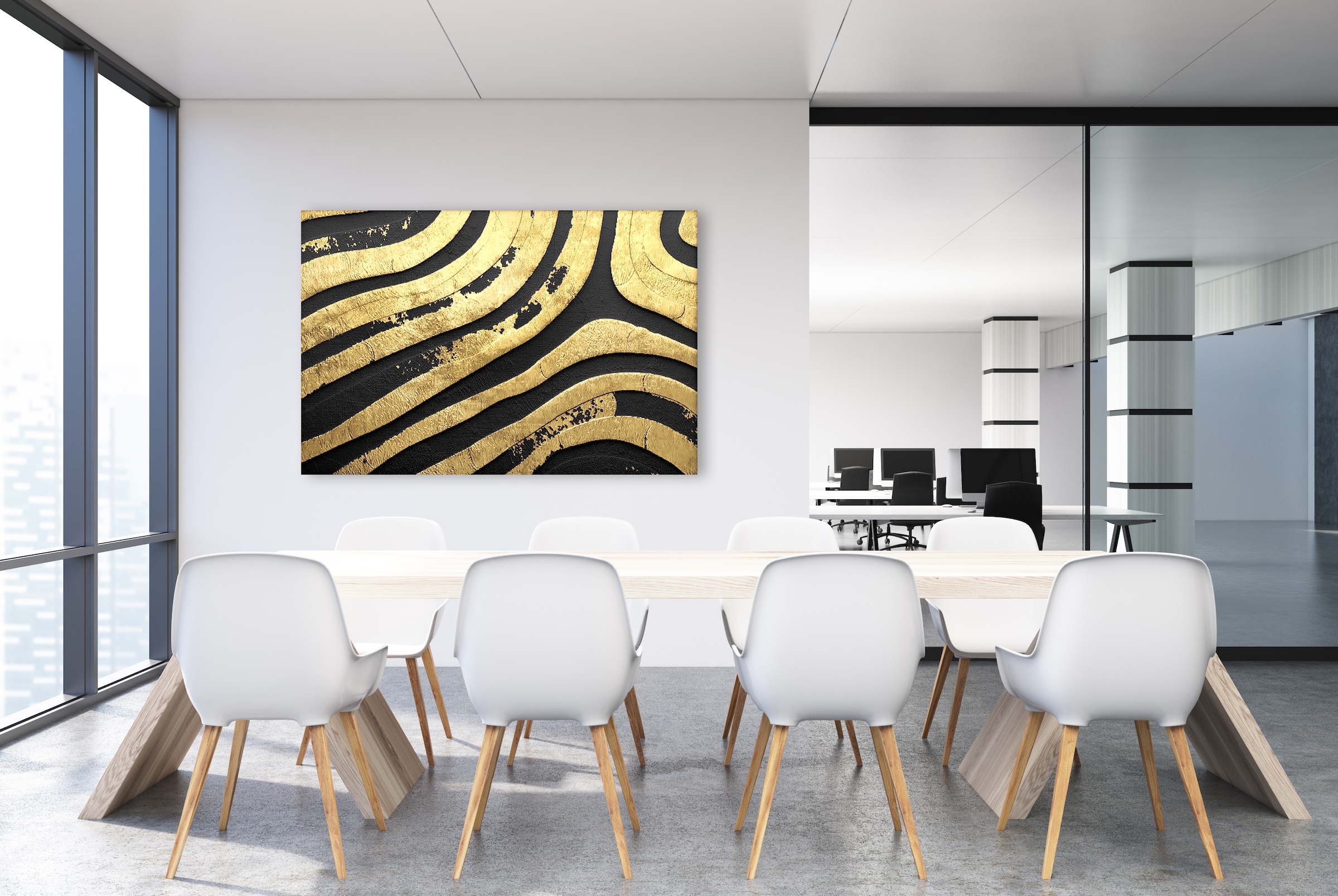 queence Leinwandbild »In Love with Gold« Abstrakt 1 Stk. tlg. mit sehr gute günstig online kaufen