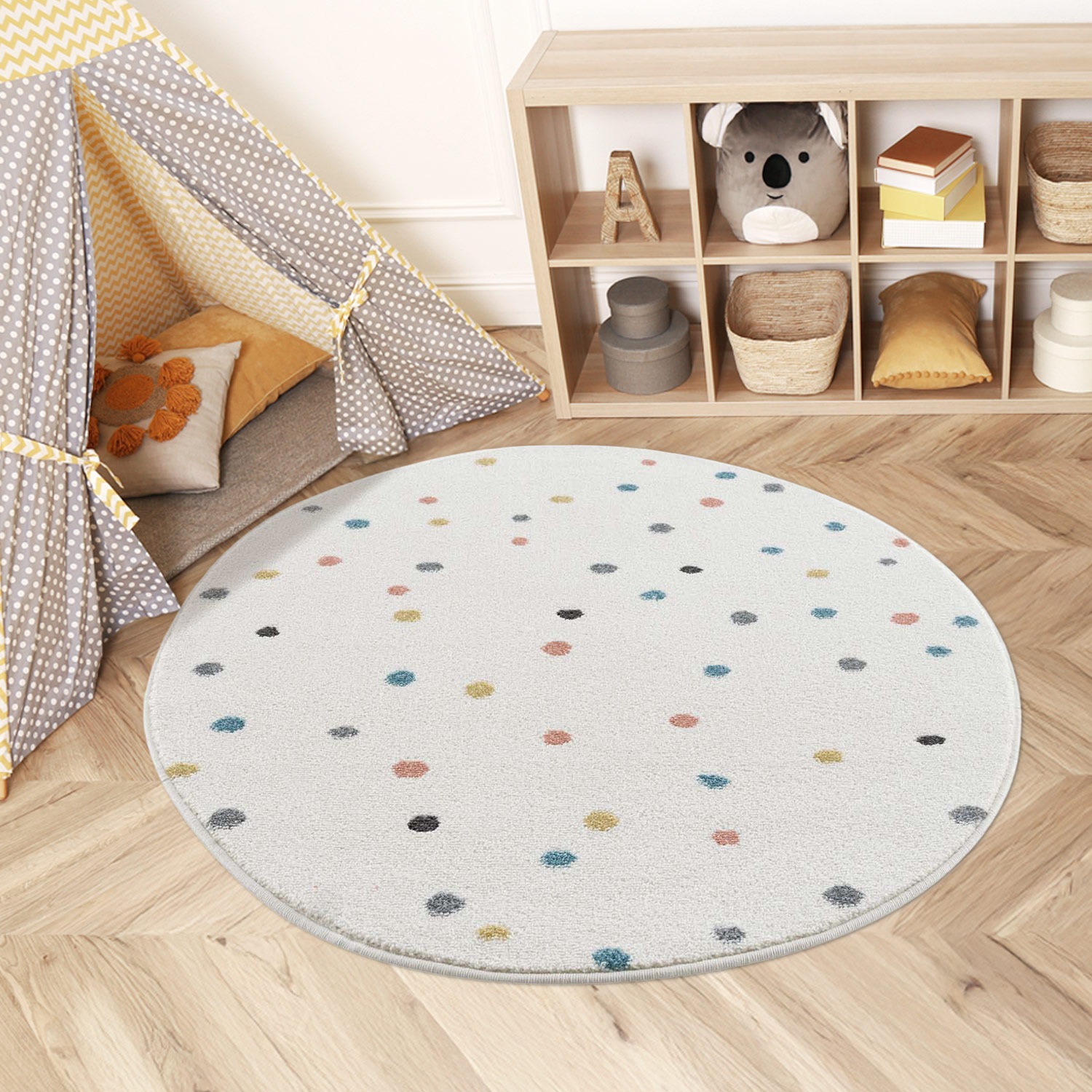 Carpet City Kinderteppich »Anime9396«, rund, 11 mm Höhe, Spielteppich, Bunt günstig online kaufen