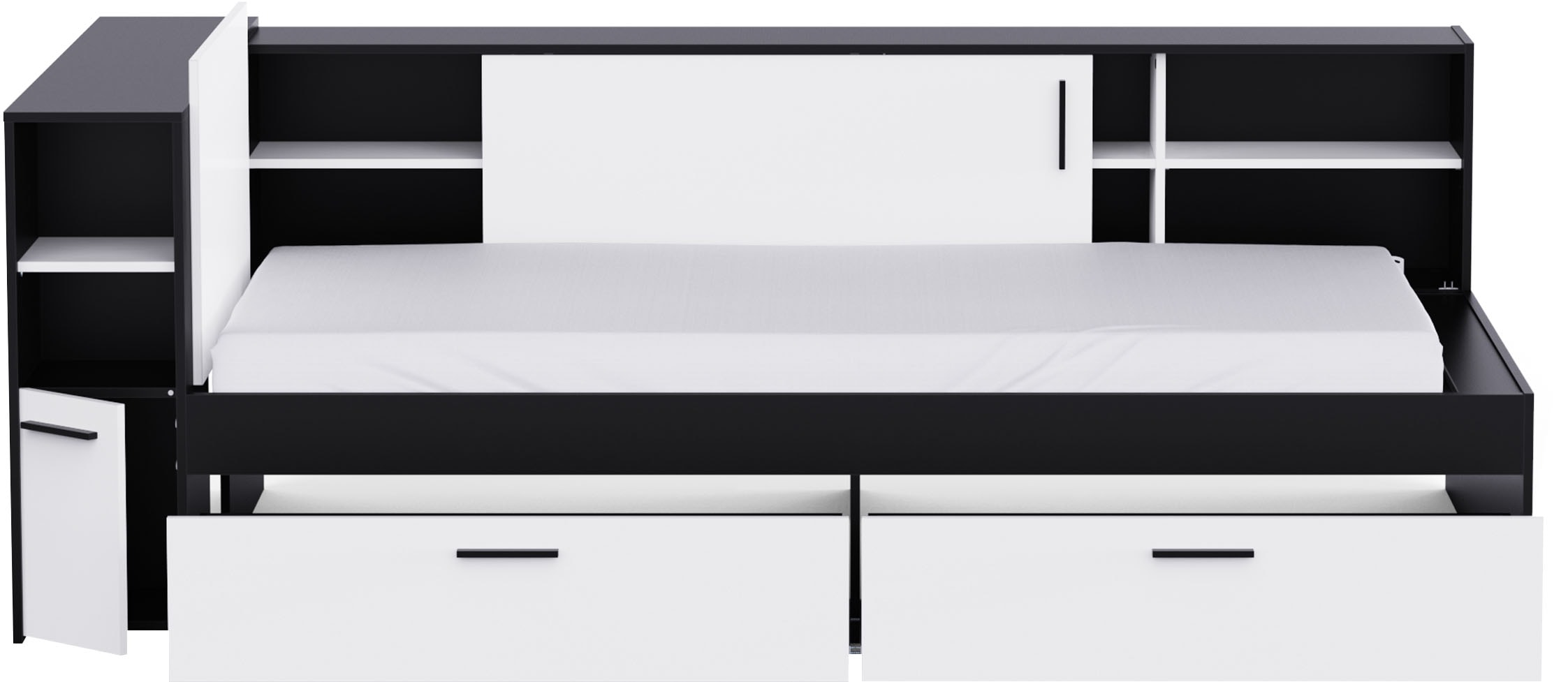 Demeyere GROUP Stauraumbett »DREAMPAD Bett 90x190/200 mit Ablage«