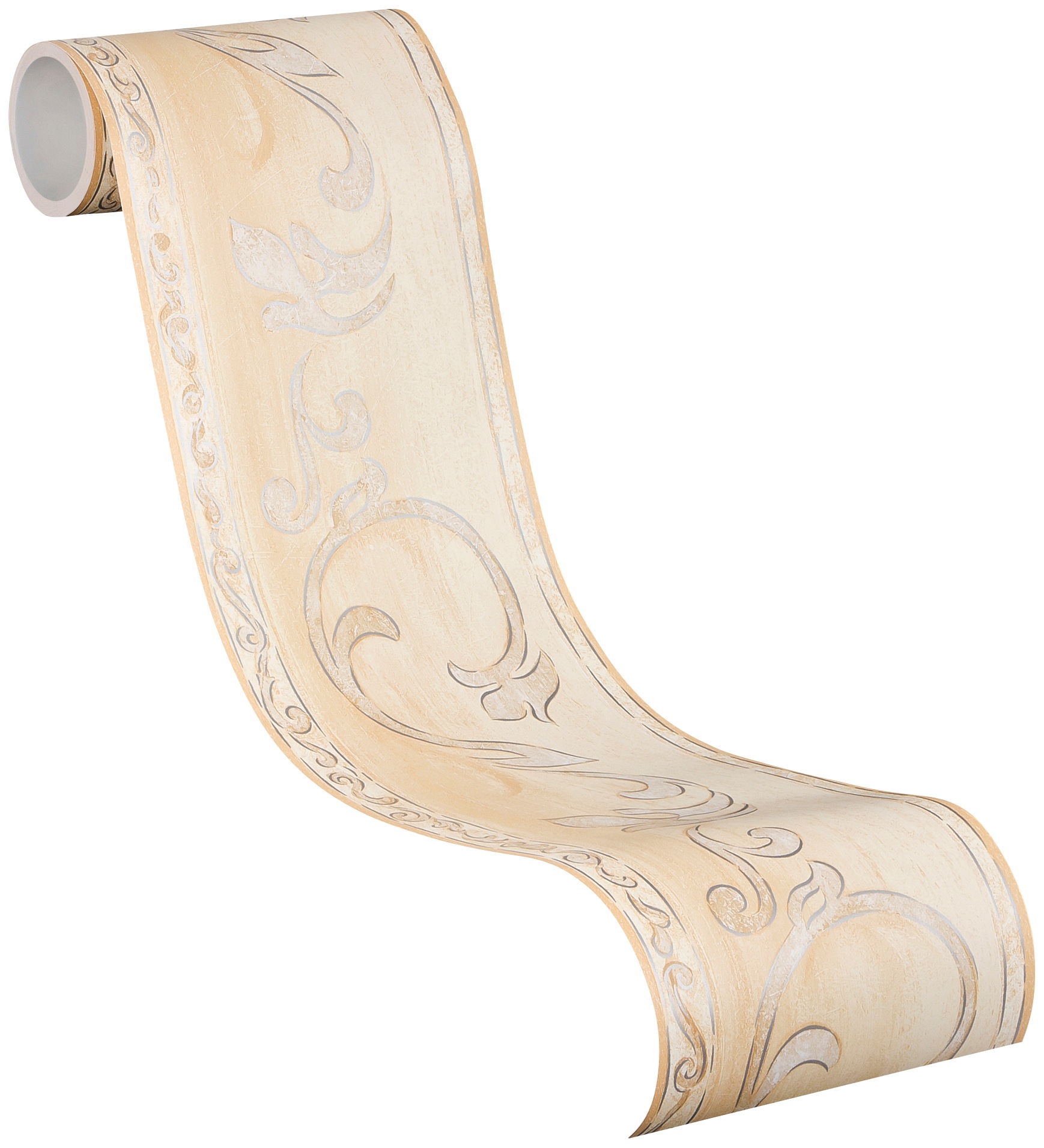 A.S. Création Bordüre »Only Borders 11«, Barock-ornamental-Motiv, Tapete Bordüre Floral Metallic Borte Wohnzimmer modern Design Optik