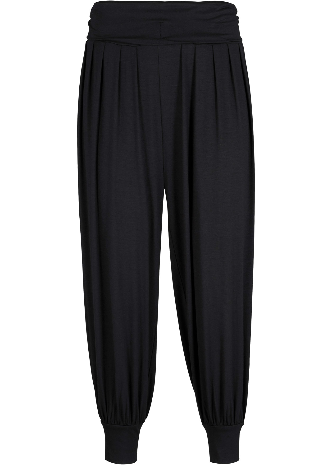 bonprix Haremshose  aus Viskose-Mix, mit Elasthan, lockere Passform, 3/4-Länge