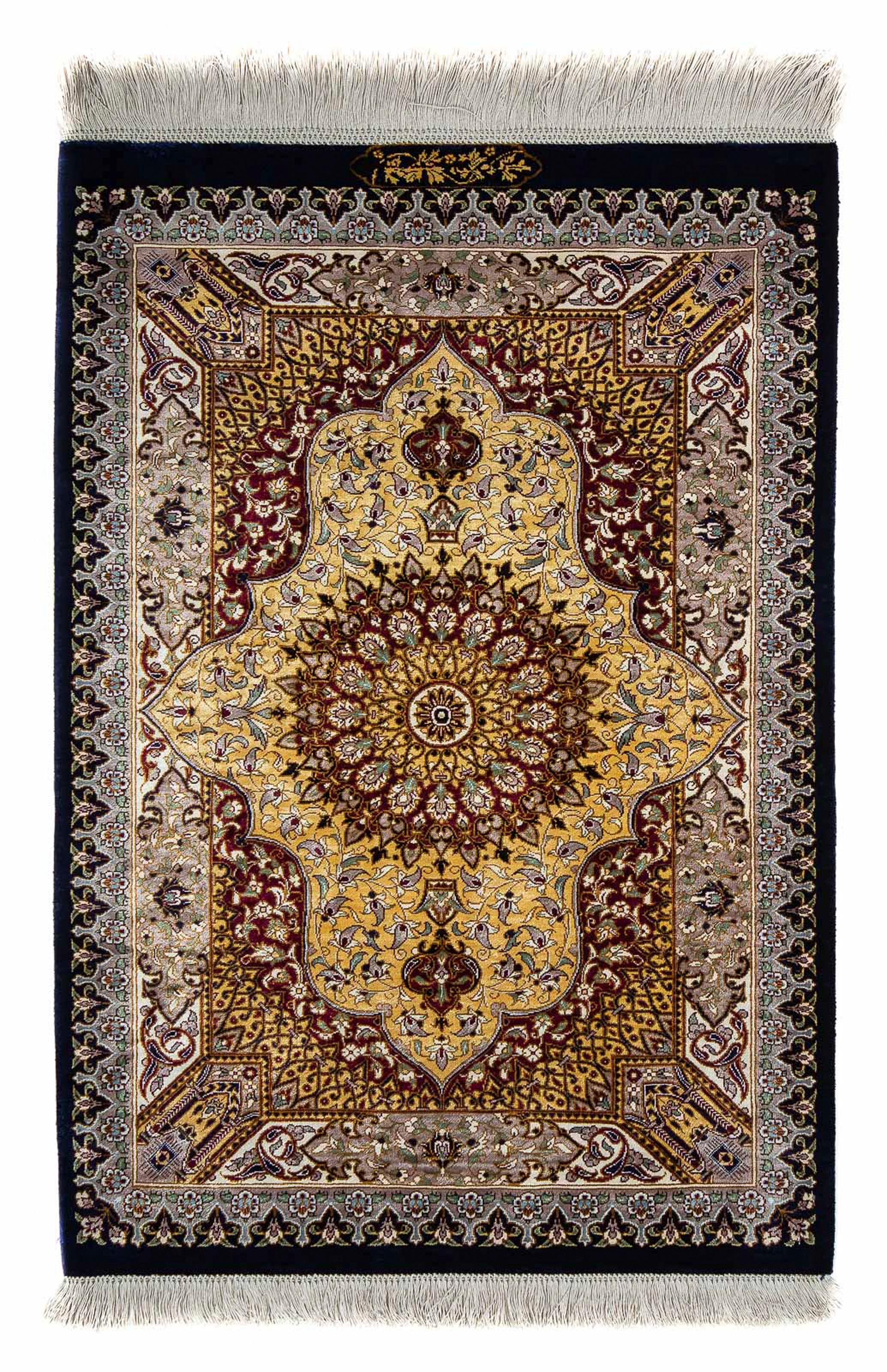 morgenland Orientteppich »Perser - Ghom - 87 x 59 cm - dunkelblau«, rechtec günstig online kaufen
