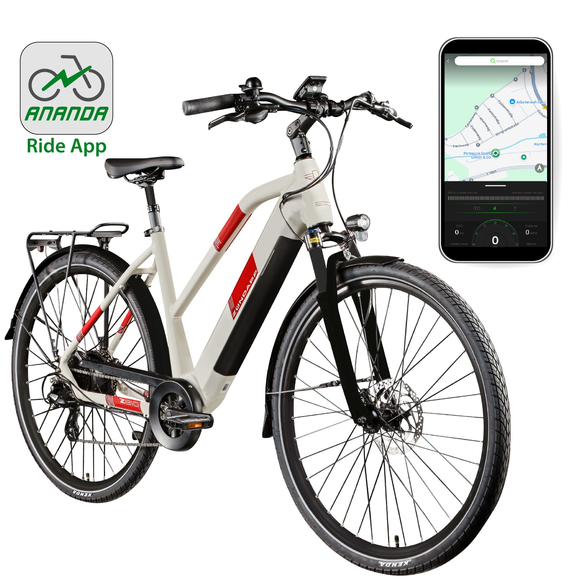 Zündapp E-Bike »Z810«, 8 Gang, Shimano, Altus RD-M310, Heckmotor 250 W