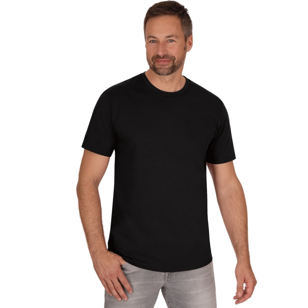 Trigema T-Shirt »TRIGEMA T-Shirt aus 100% Biobaumwolle«, (1 tlg.)