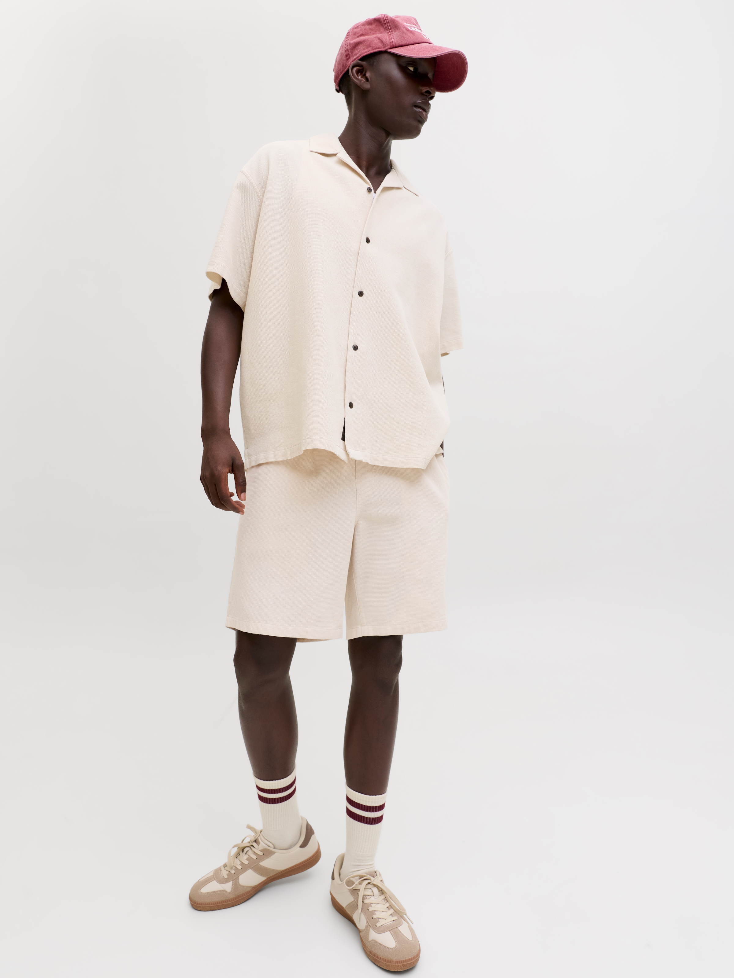 Jack & Jones Jogginghose »JPSTJAIDEN WAFFLE RESORT SHORT REG«  mit elastischem Bund