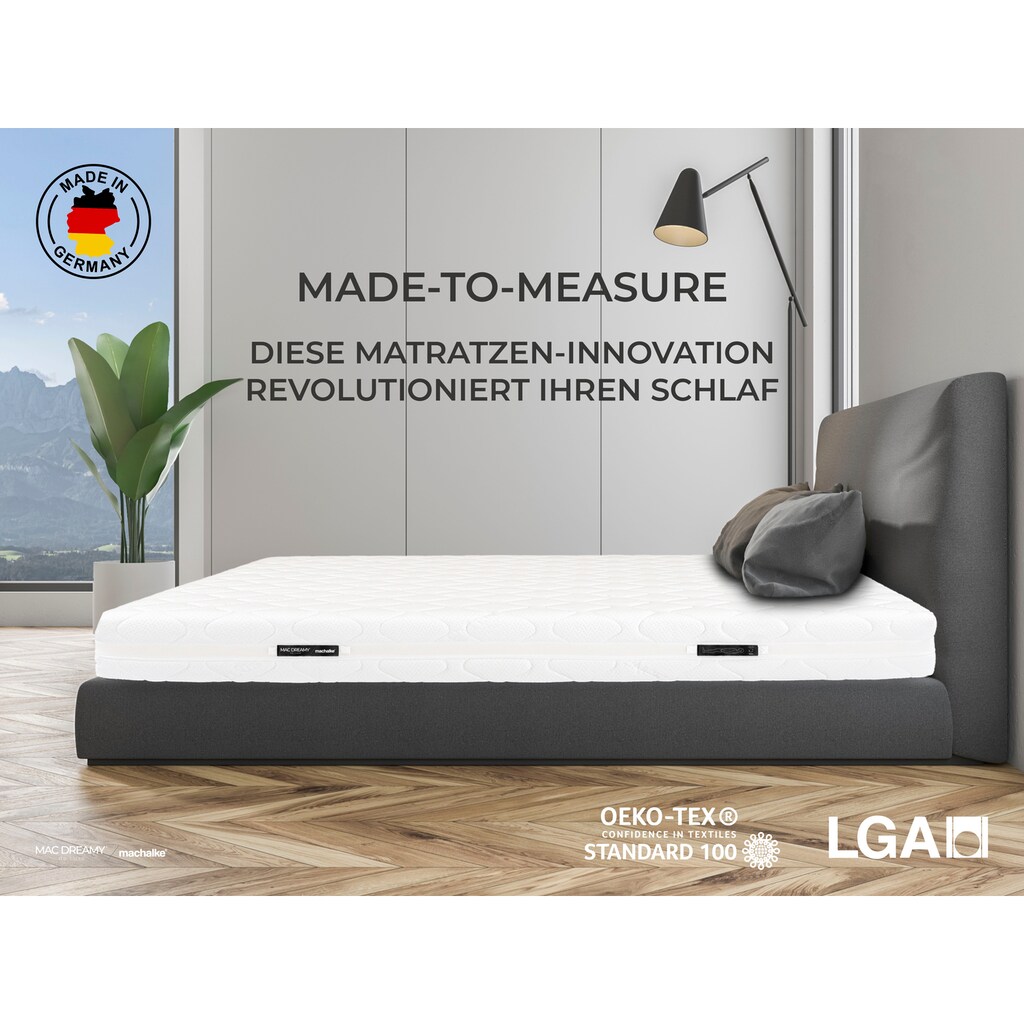 machalke® Kaltschaummatratze »Mac Dreamy de Luxe«, 20 cm hoch, Raumgewicht: 70 kg/m³, (1 St.)